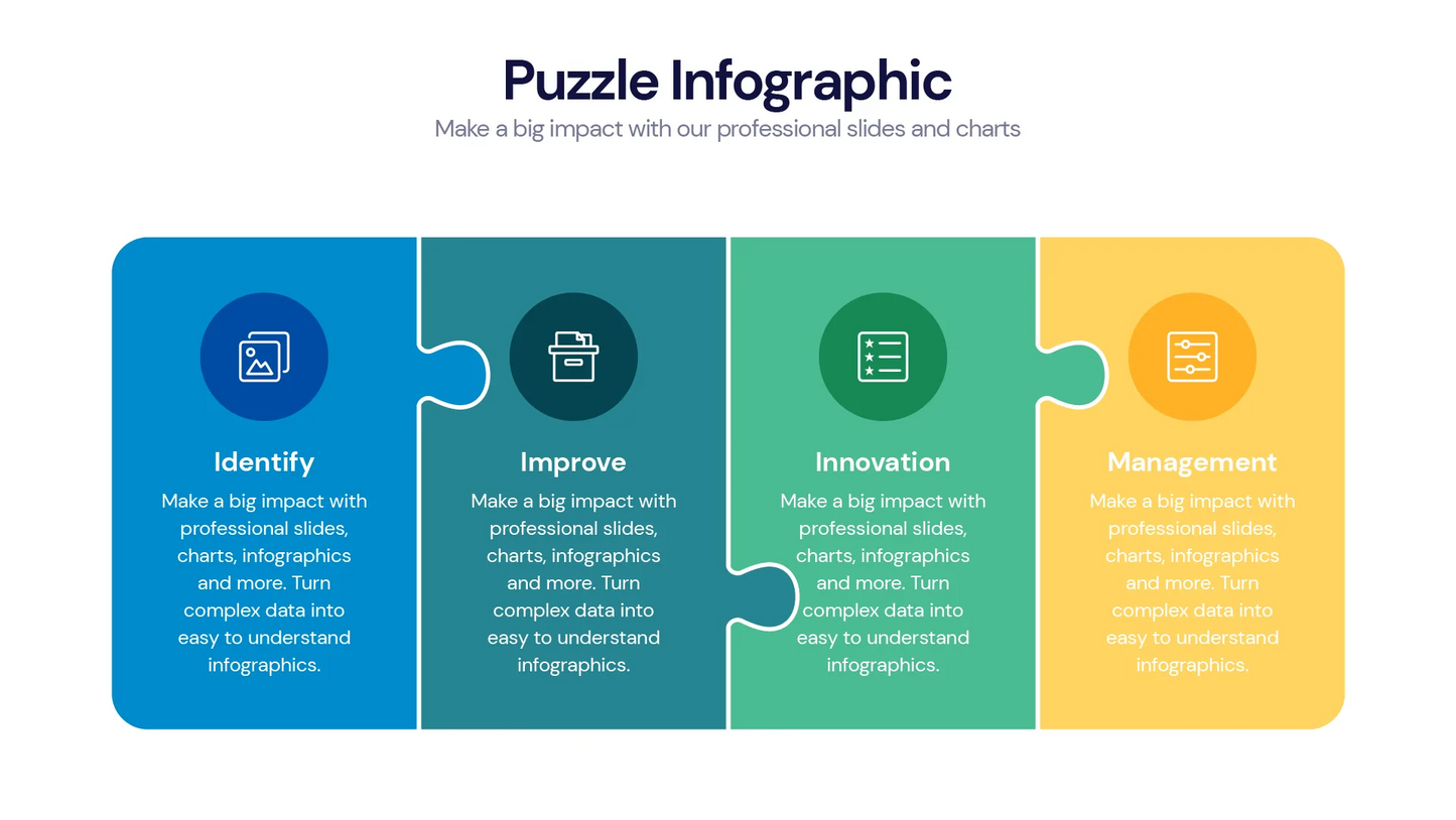 Puzzle Infographic templates