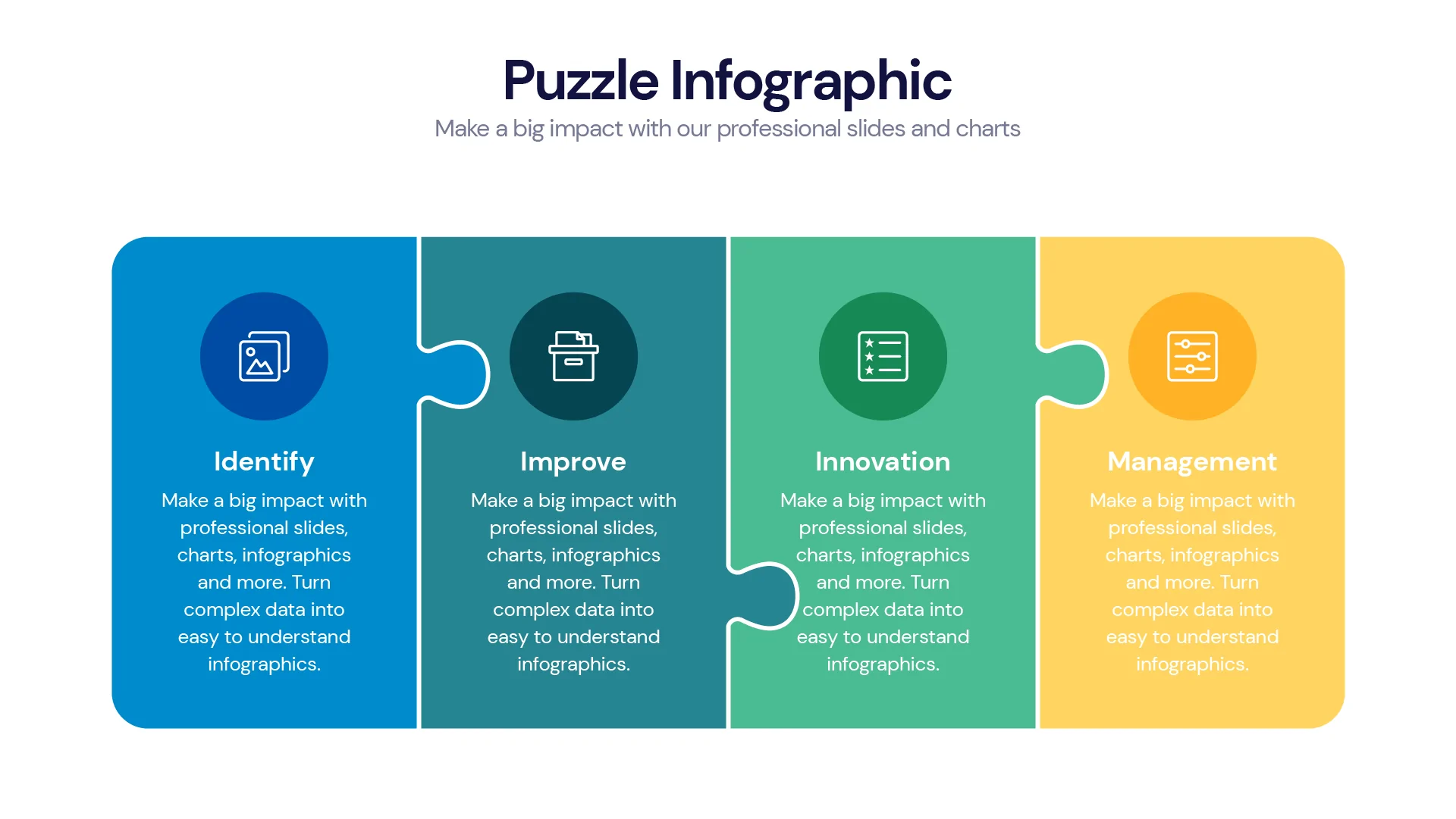 Puzzle Infographic templates