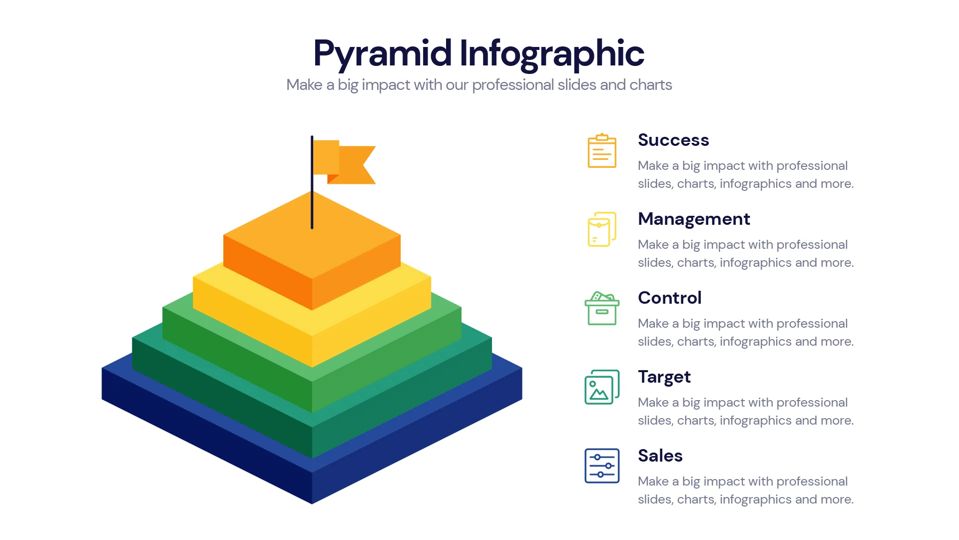 Pyramid Infographic templates