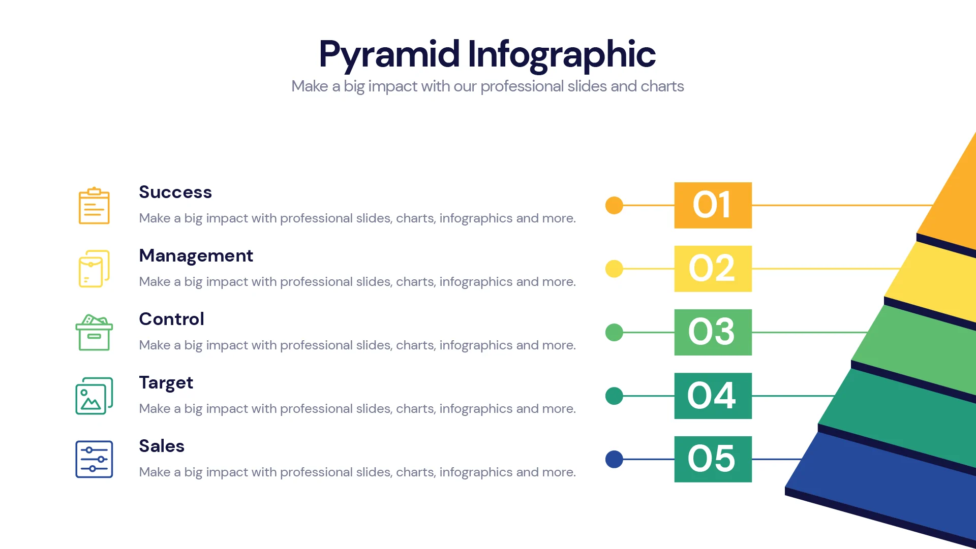 Pyramid Infographic templates