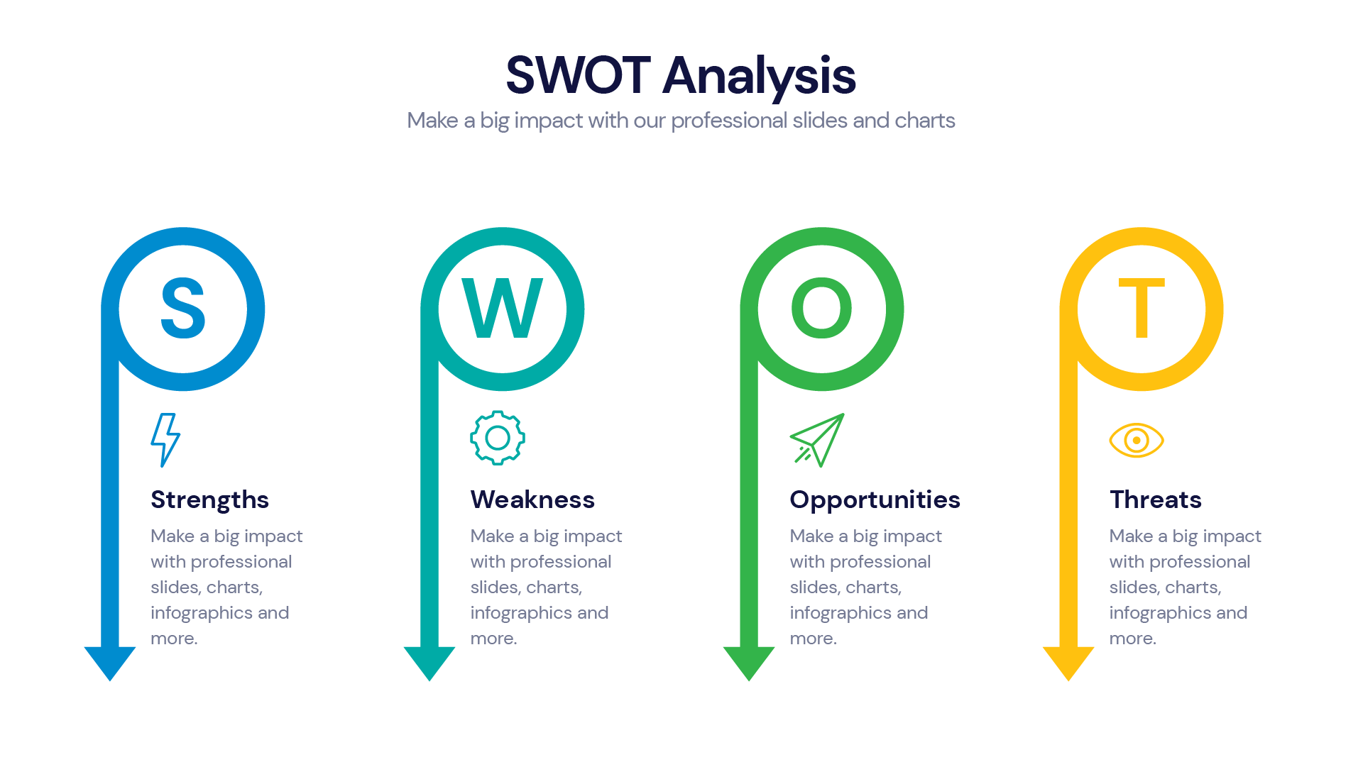 SWOT Infographic Templates PowerPoint slides