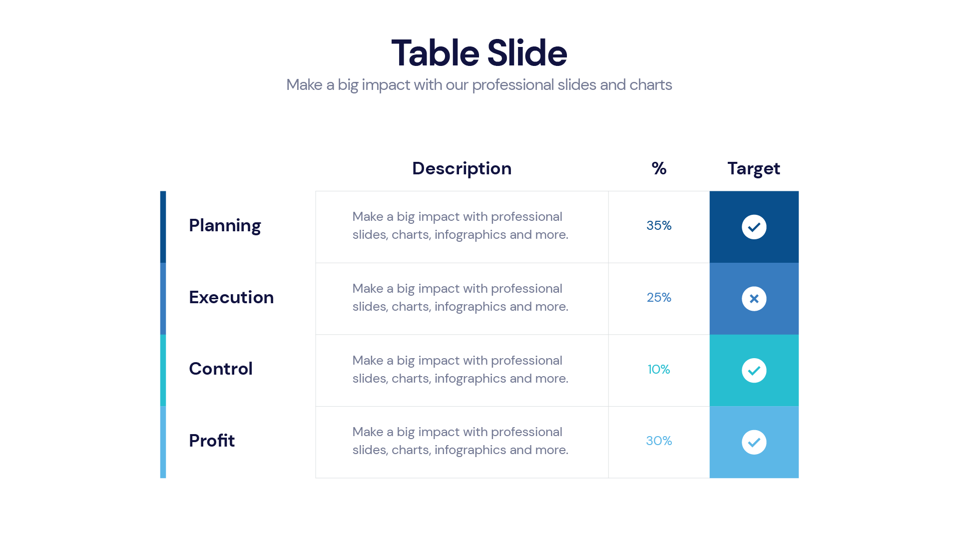 Table Infographic templates