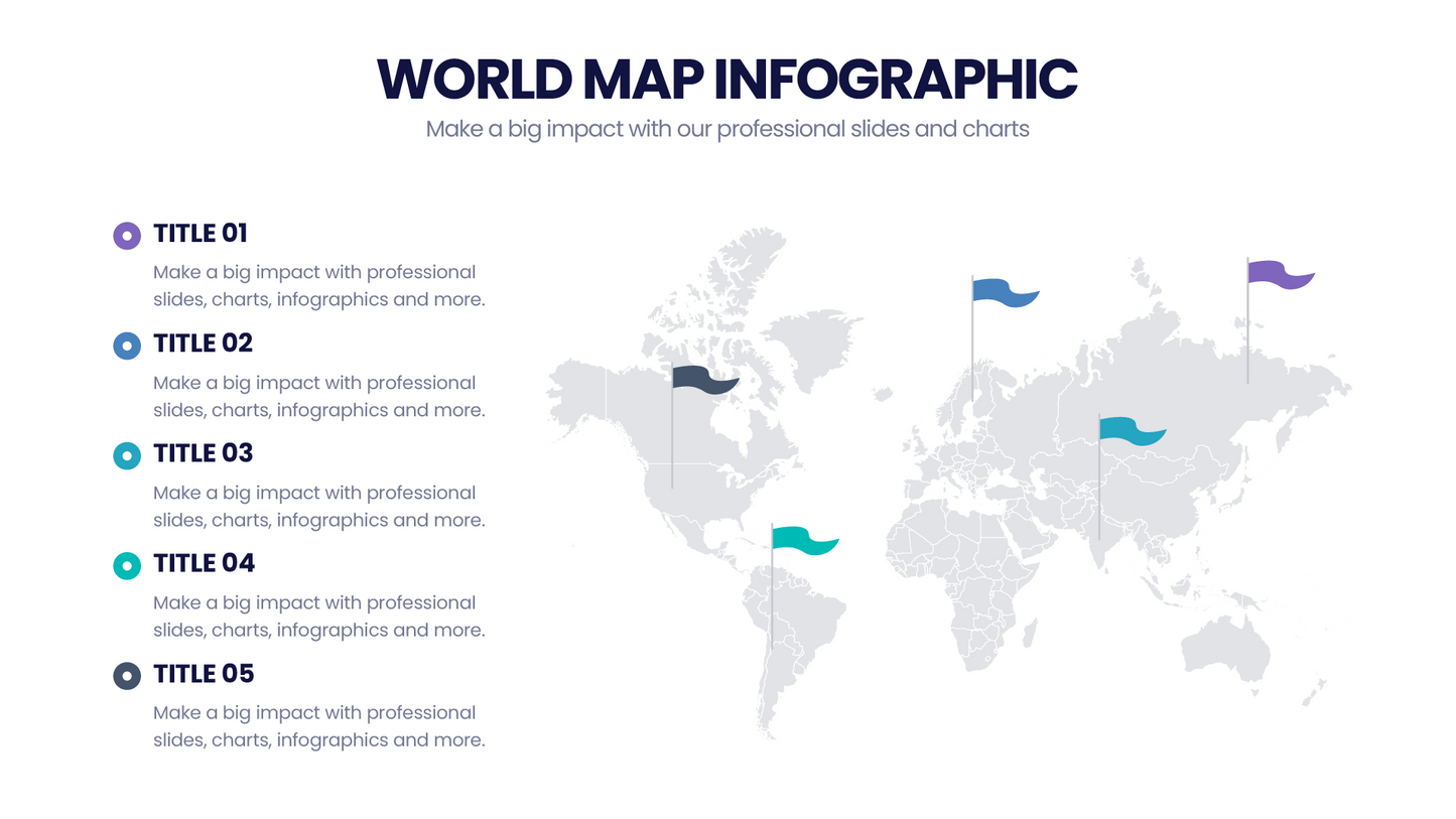 World Map Infographic templates
