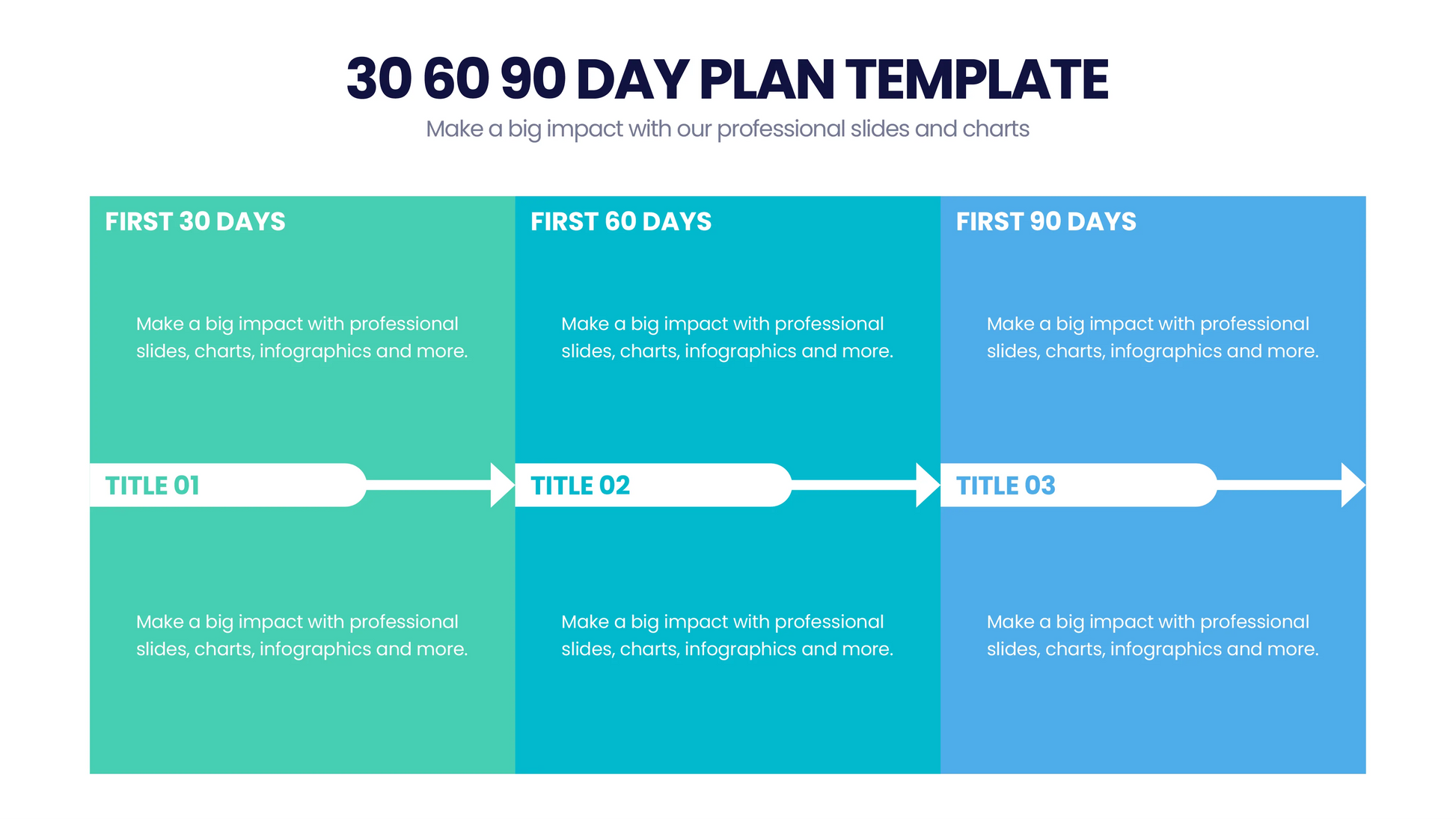 30 60 90 Day Plan PowerPoint slides