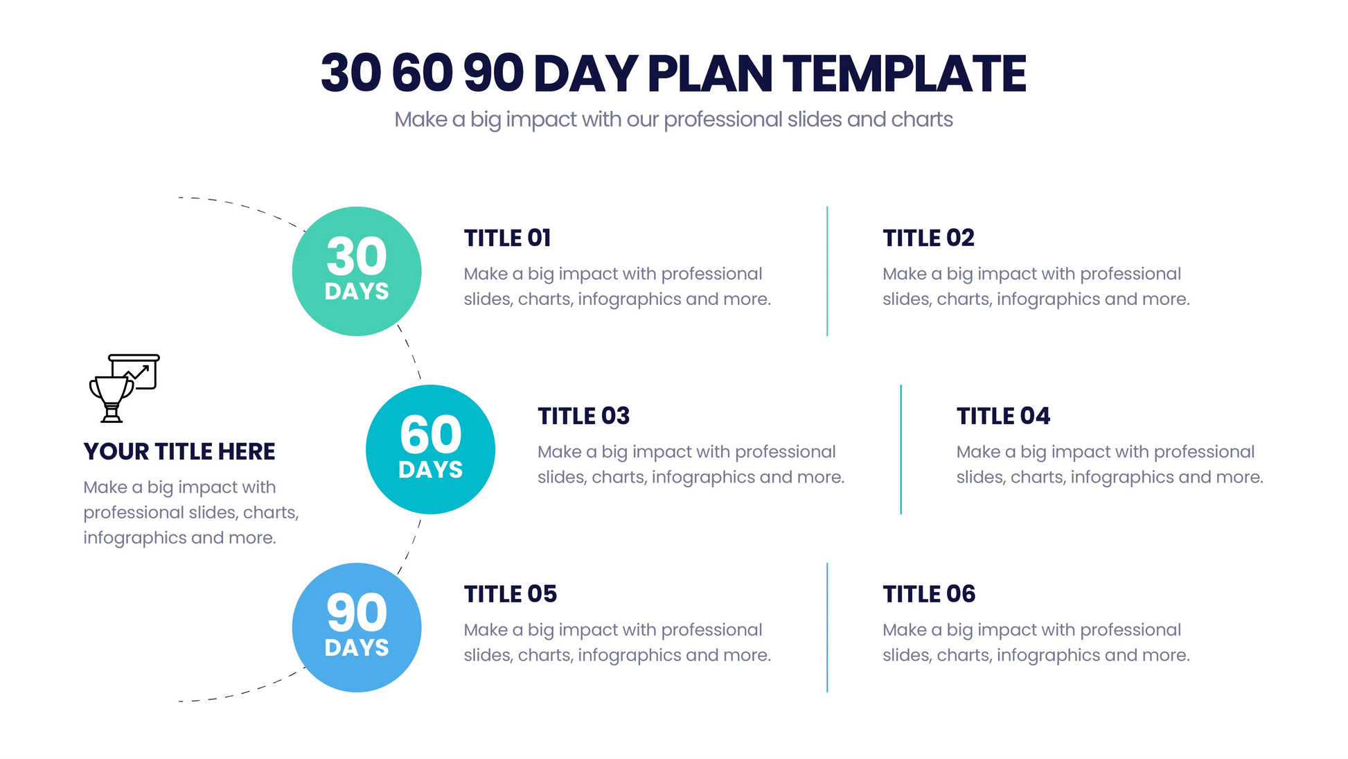 30 60 90 Day Plan Infographics | PowerPoint Templates | Illustrations ...