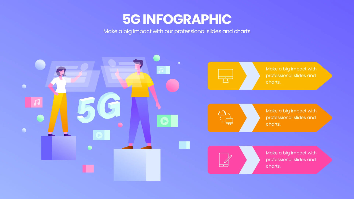 5G Infographic templates