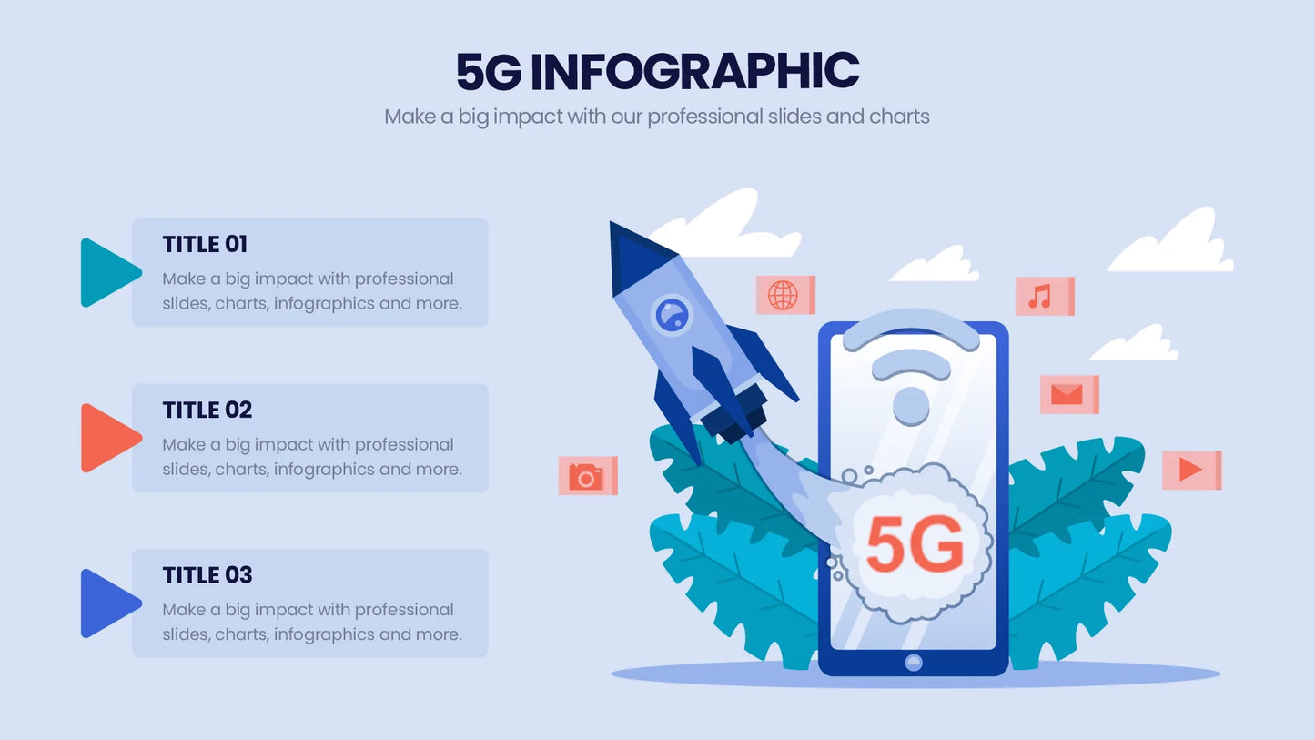 5G Infographic Templates PowerPoint slides