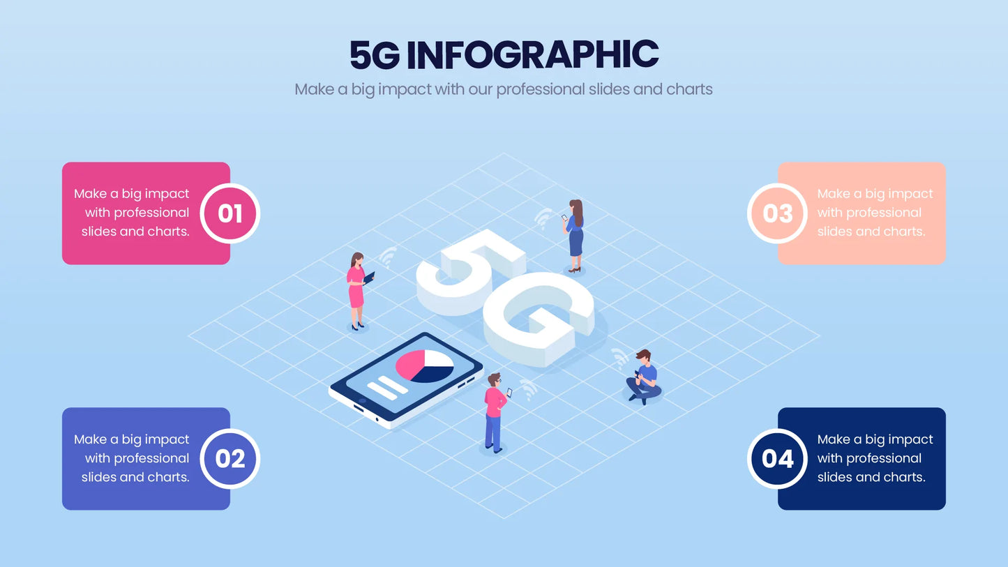 5G Infographics PowerPoint templates