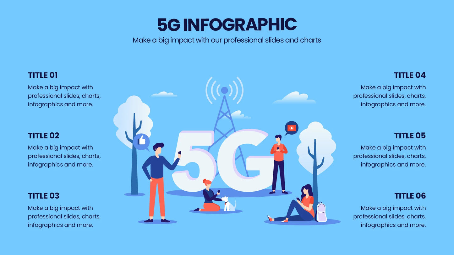 5G Infographic Templates PowerPoint slides