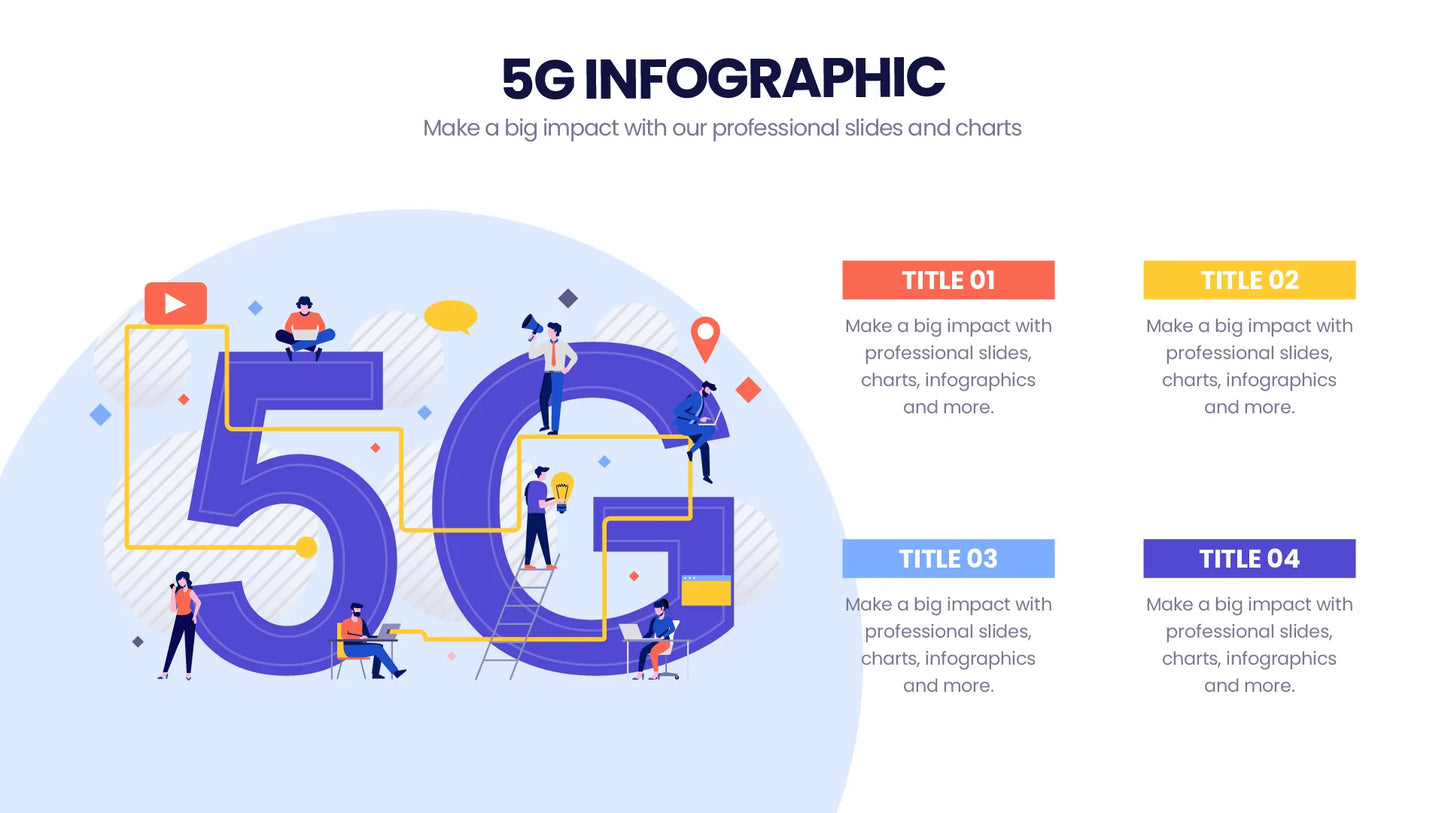 5G Infographic Templates PowerPoint slides