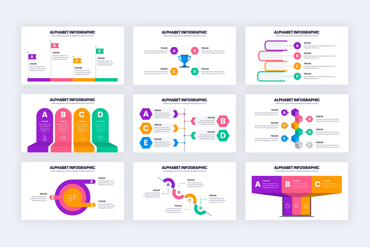 Alphabet Infographic Templates