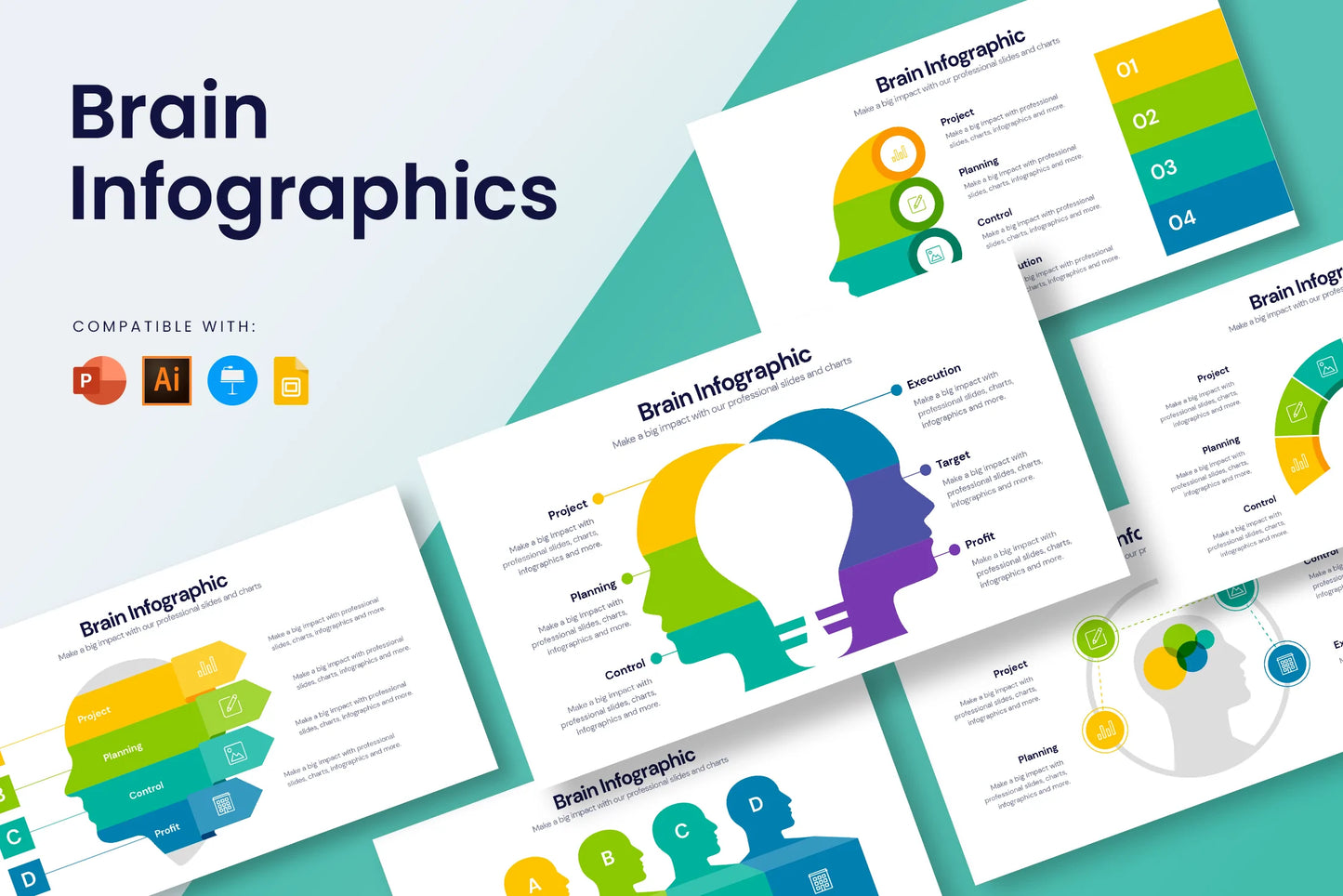 Brain  Infographic Templates PowerPoint slides