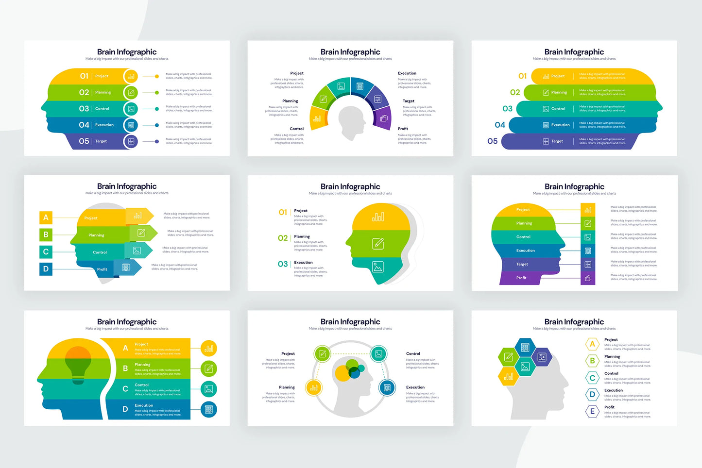 Brain  Infographic Templates PowerPoint slides