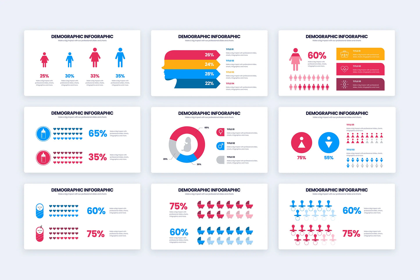 Demographic Infographic Templates