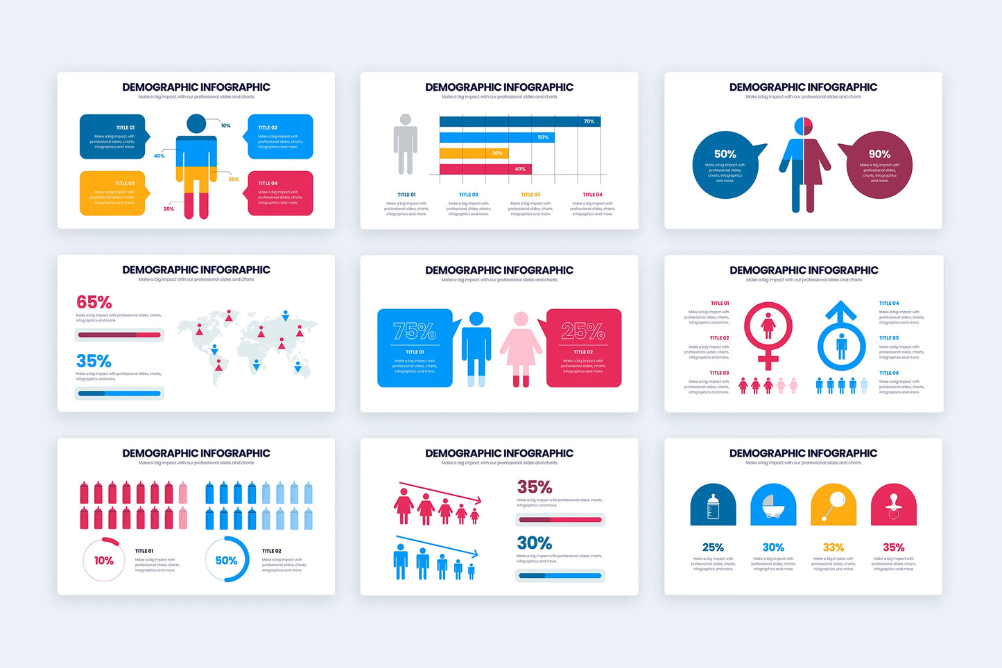 Modèles d'infographie démographique