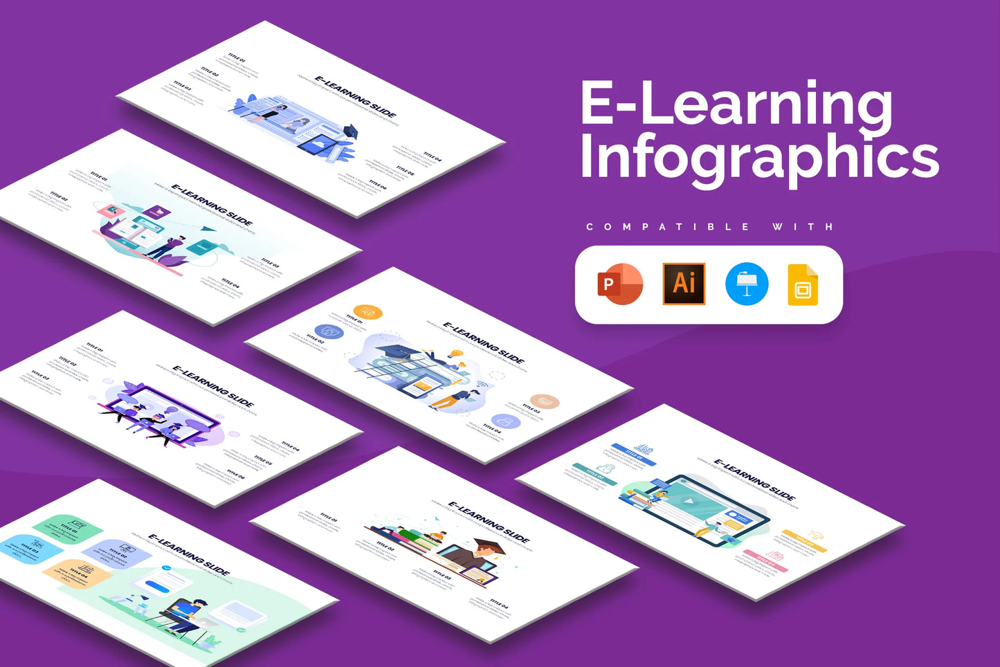 E Learning Infographic templates