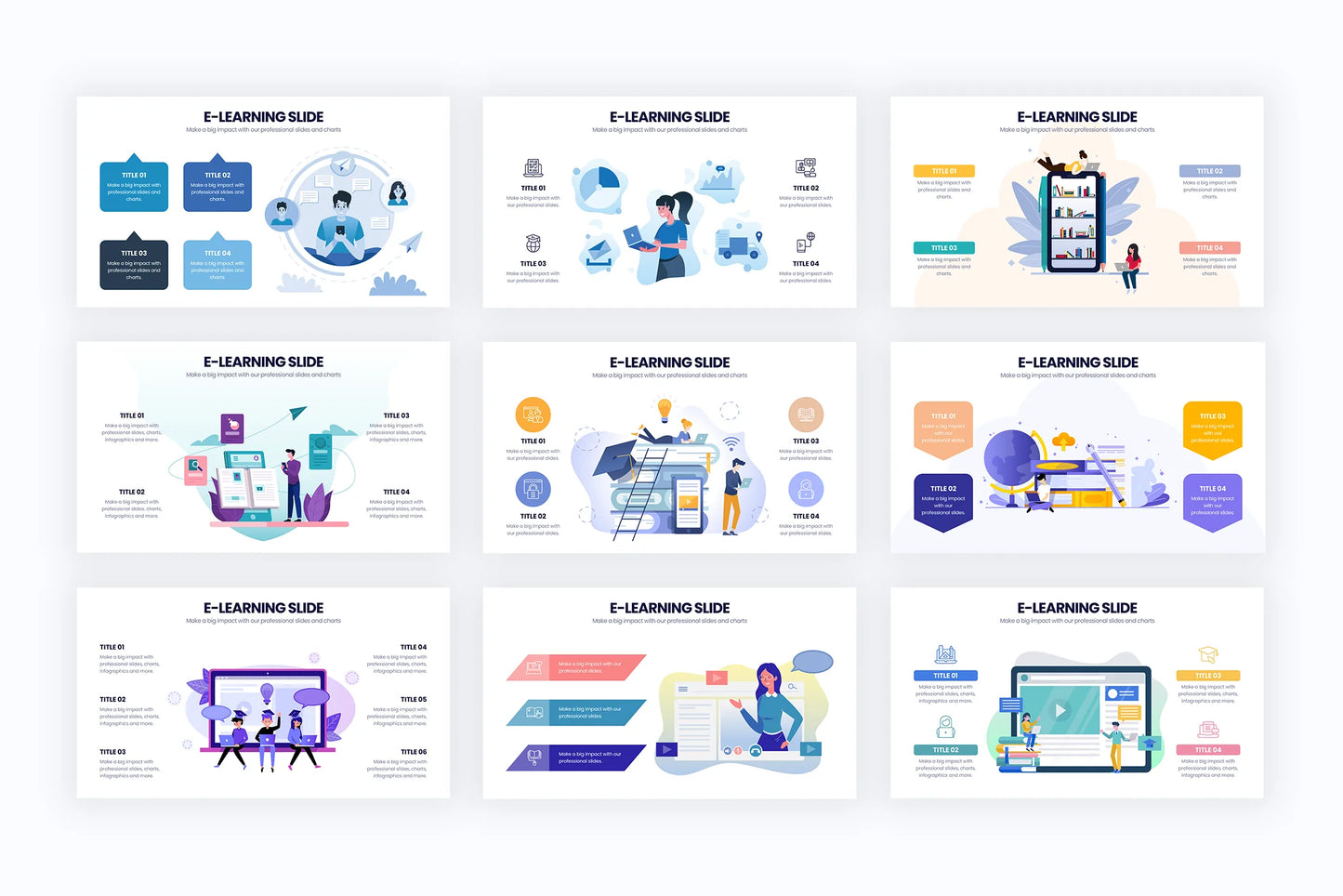 E Learning Infographic templates