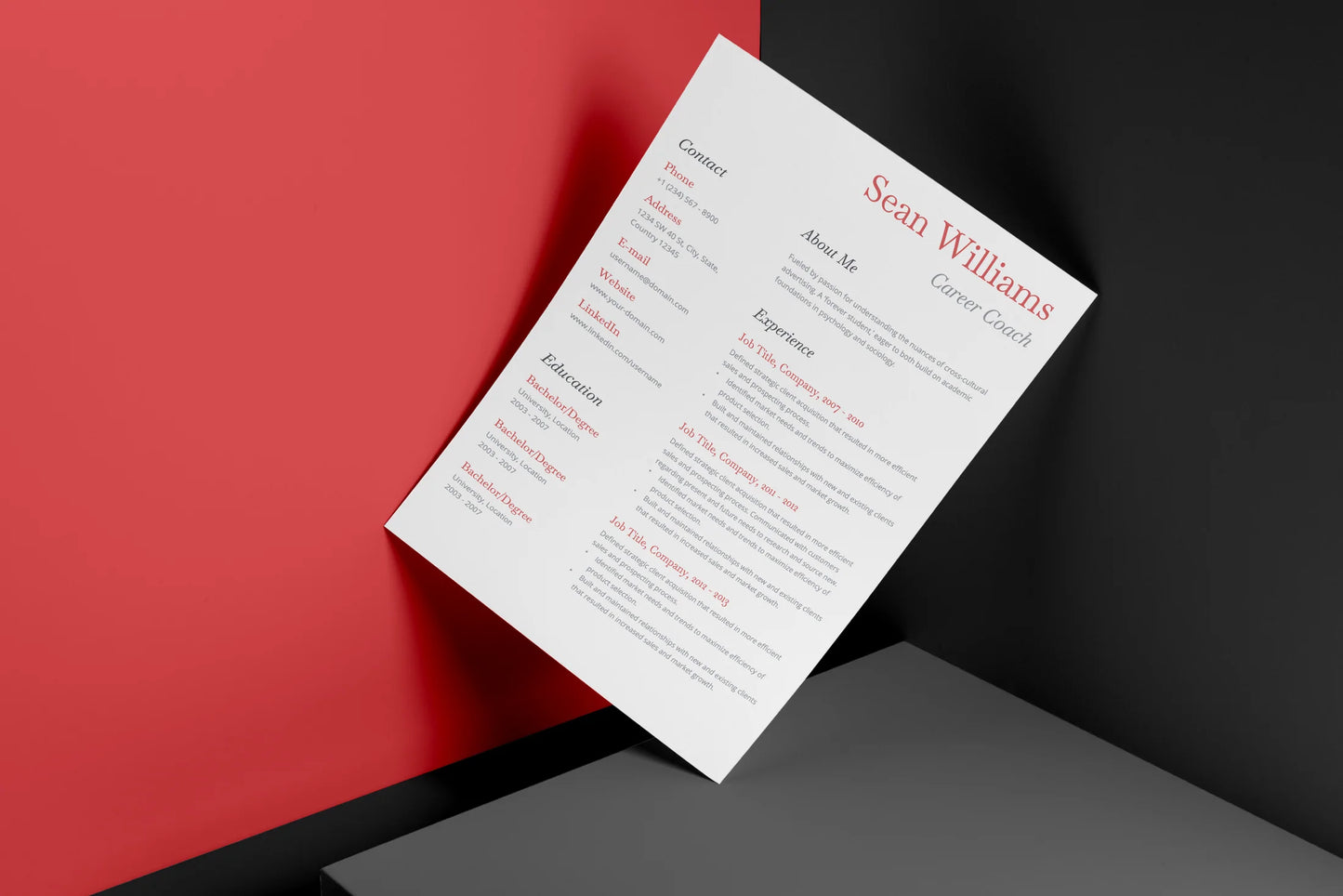 Elijah - Resume Infographic Templates PowerPoint slides