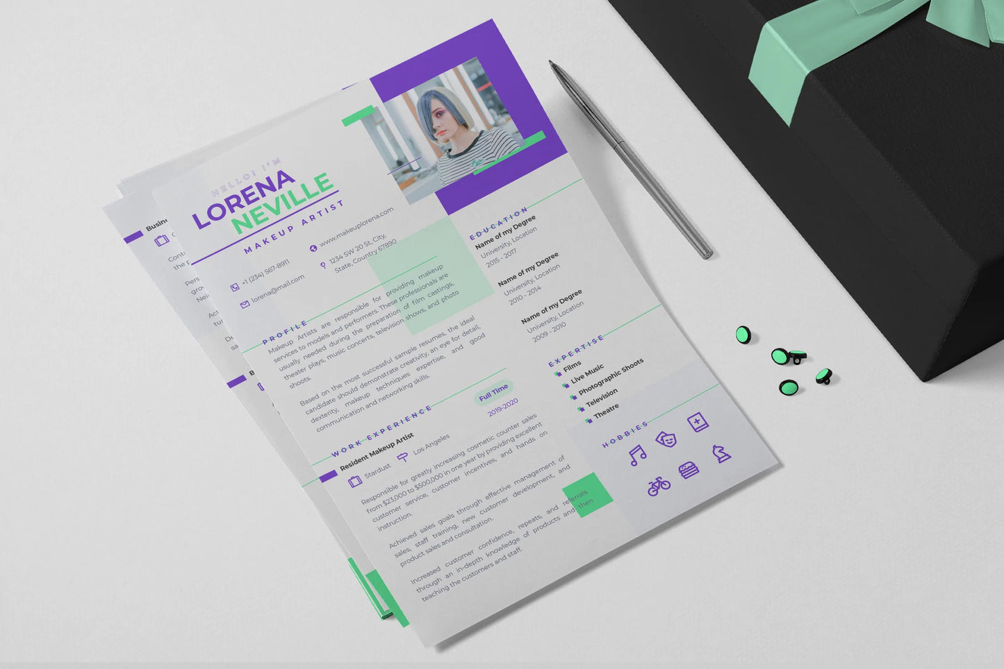 Eva Resume + Cover Letter Template Infographic Templates PowerPoint slides