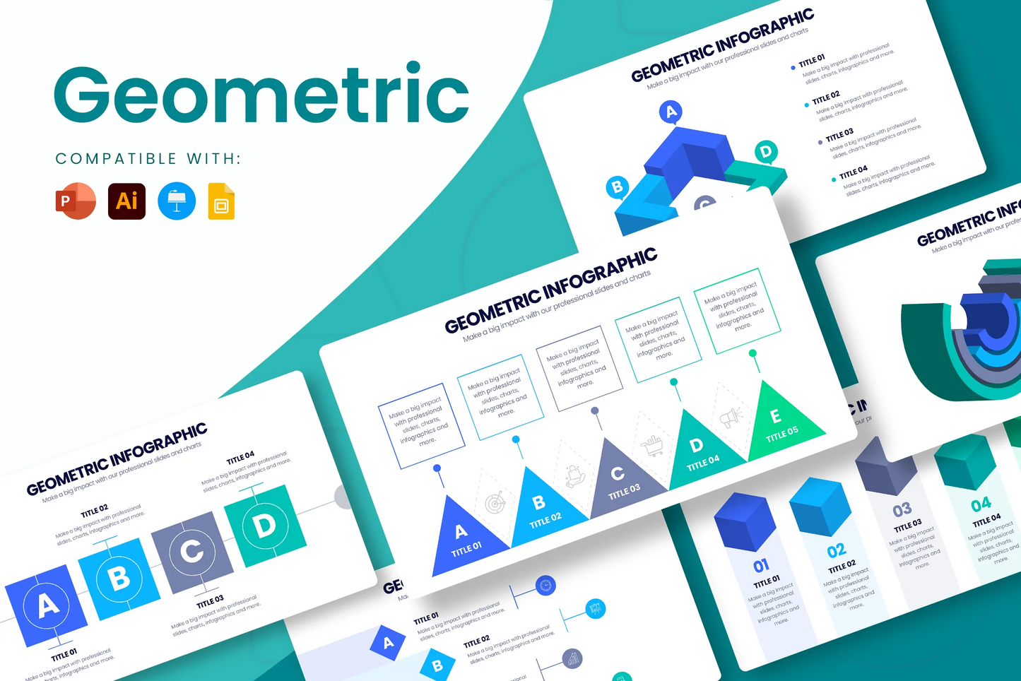 Geometric Infographic templates