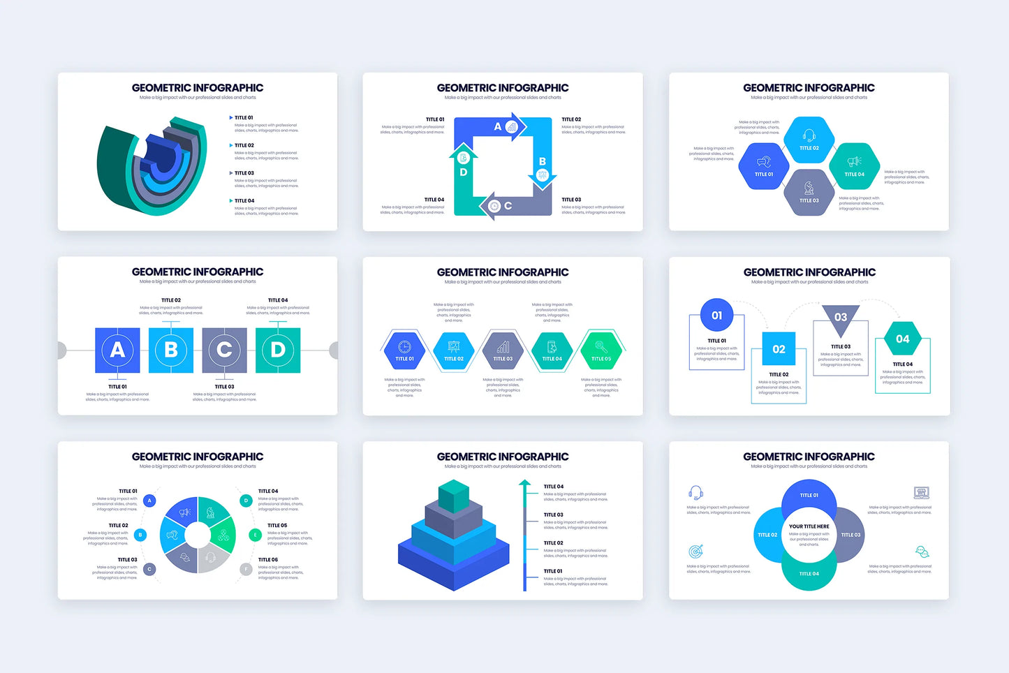 Geometric Infographic templates