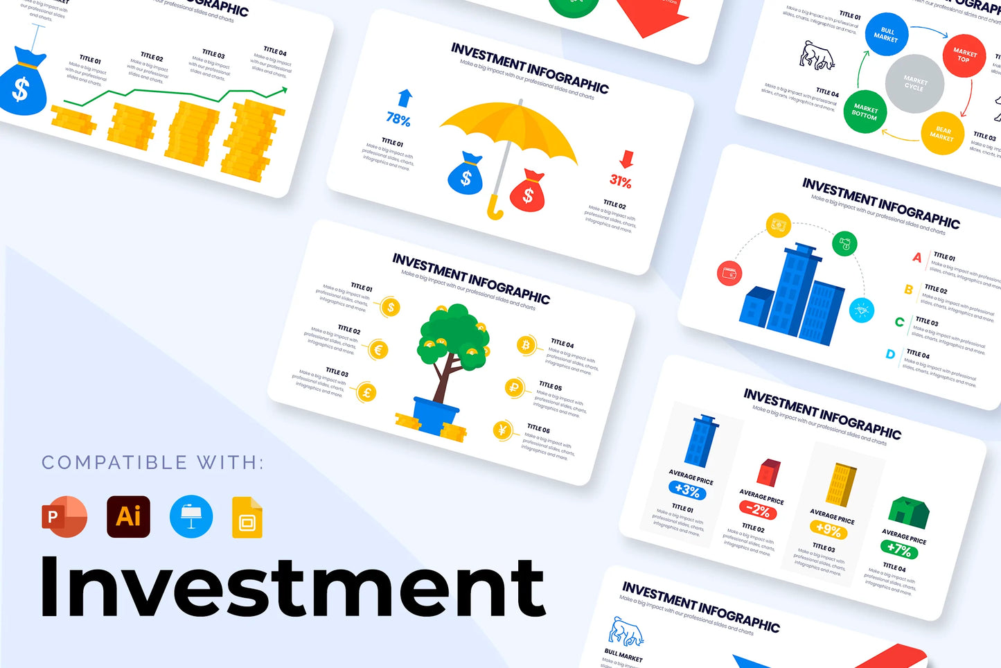 Investment Infographic templates