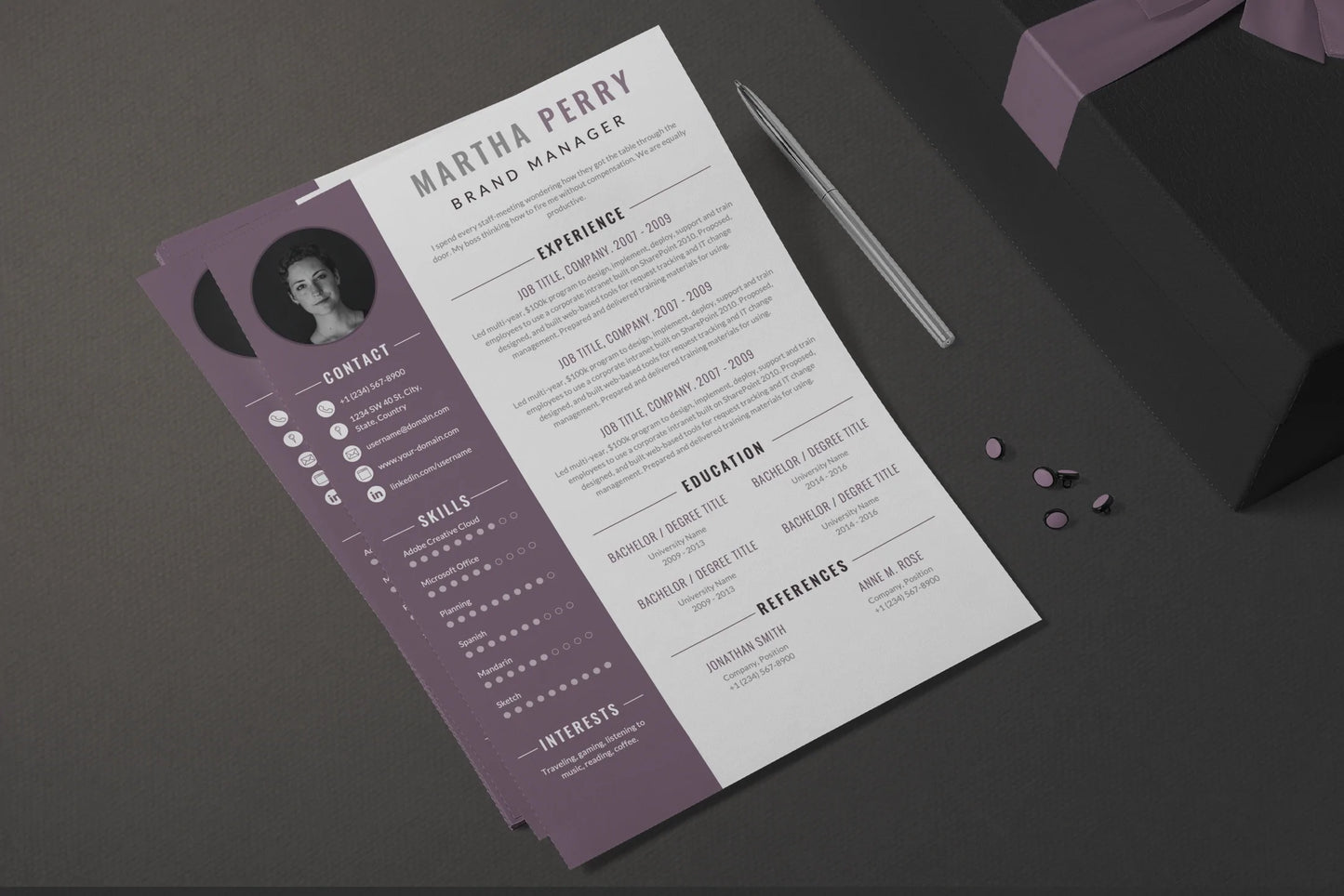 Kelly - Resume Template Infographic Templates PowerPoint slides