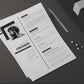 Lean Resume + Cover Letter Template Infographic templates
