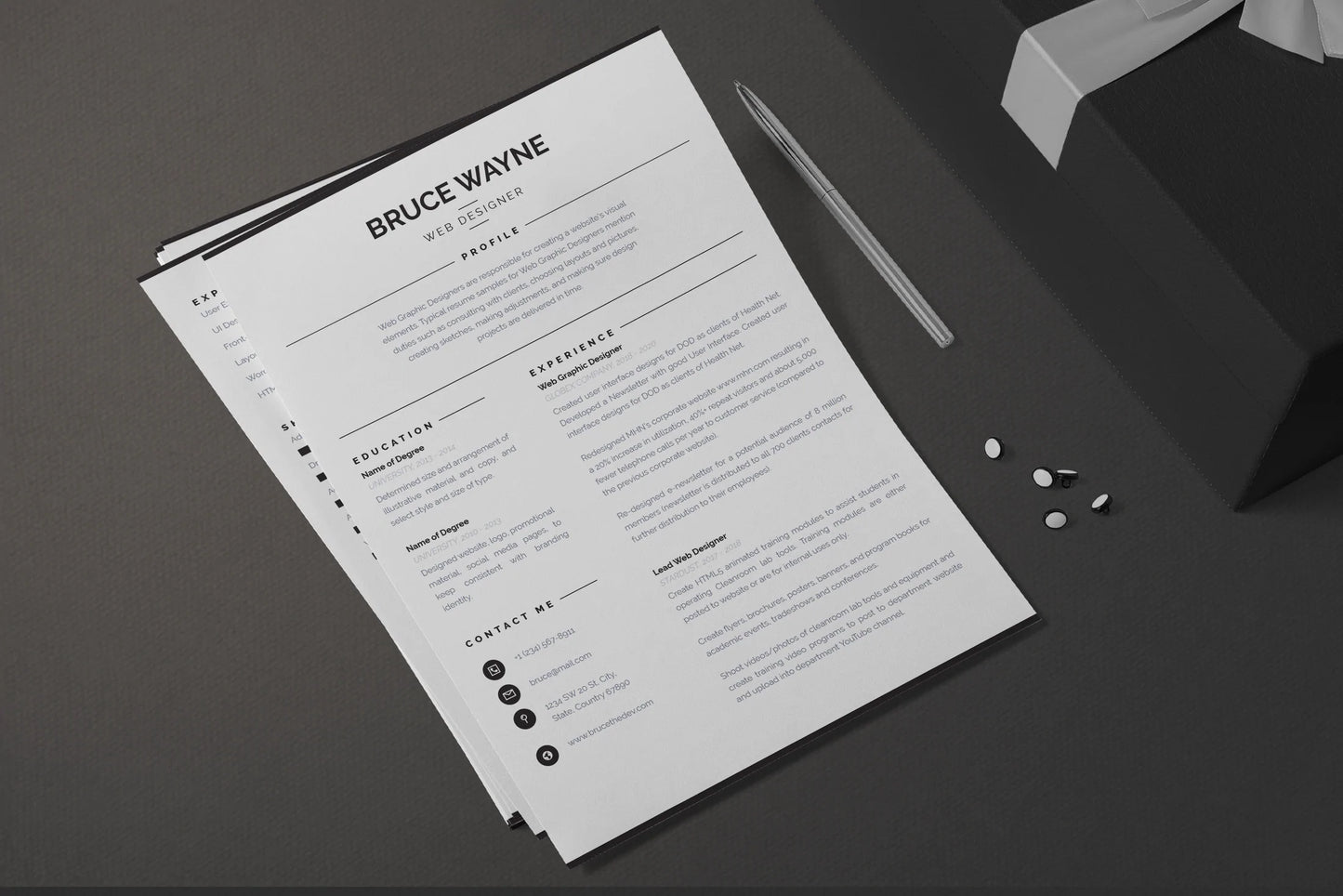 Mila Resume + Cover Letter Template Infographic templates