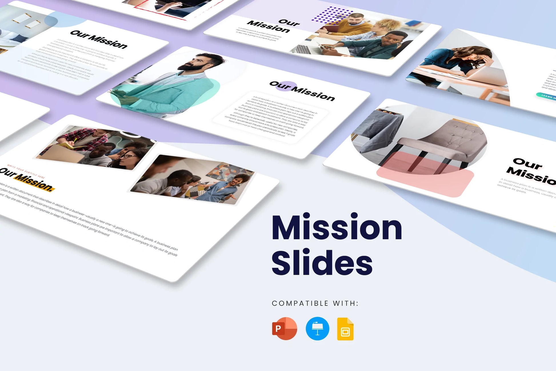 Mission Slides for PowerPoint, Keynote and Google Slides Infographic templates