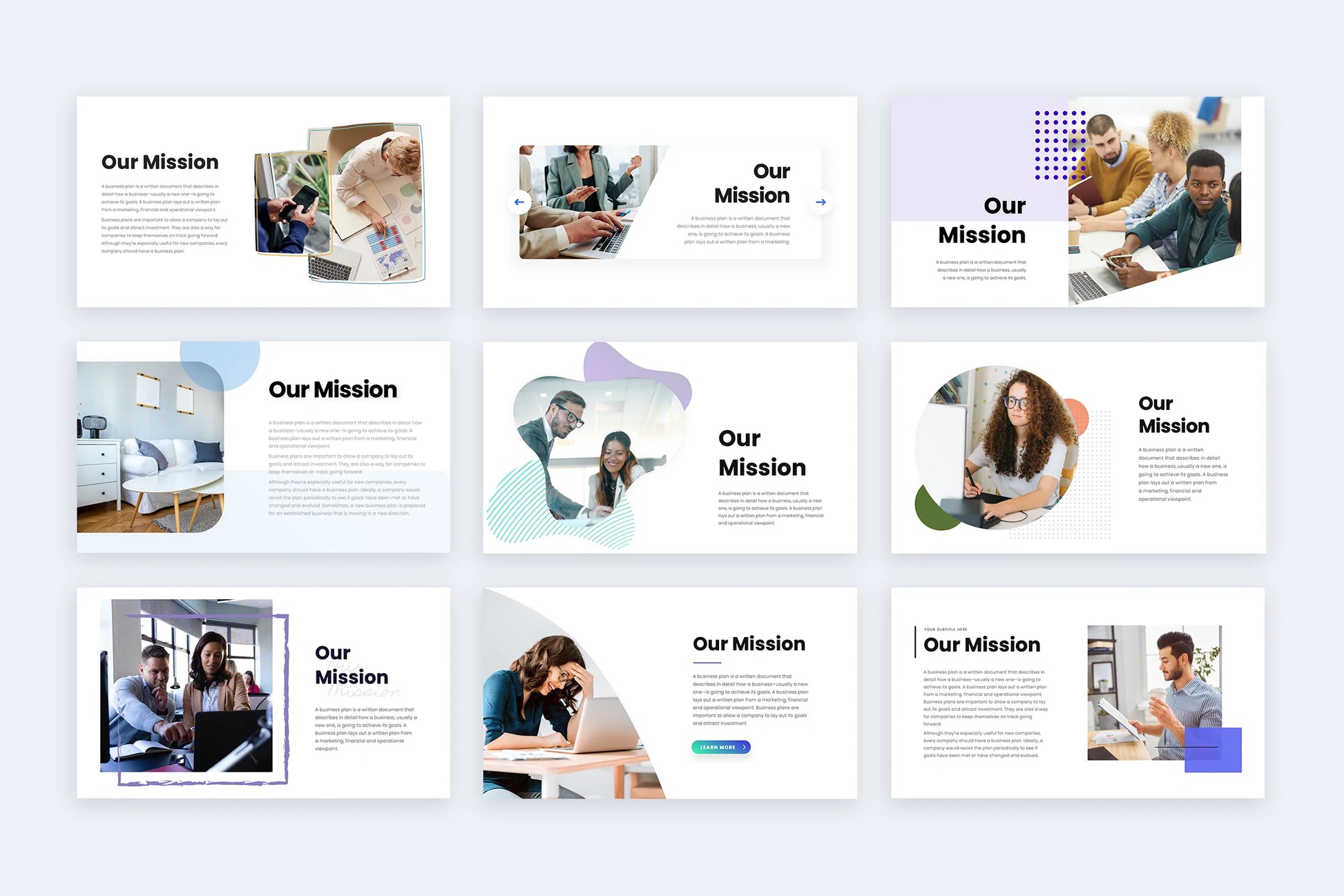Mission Slides for PowerPoint, Keynote and Google Slides Infographic templates