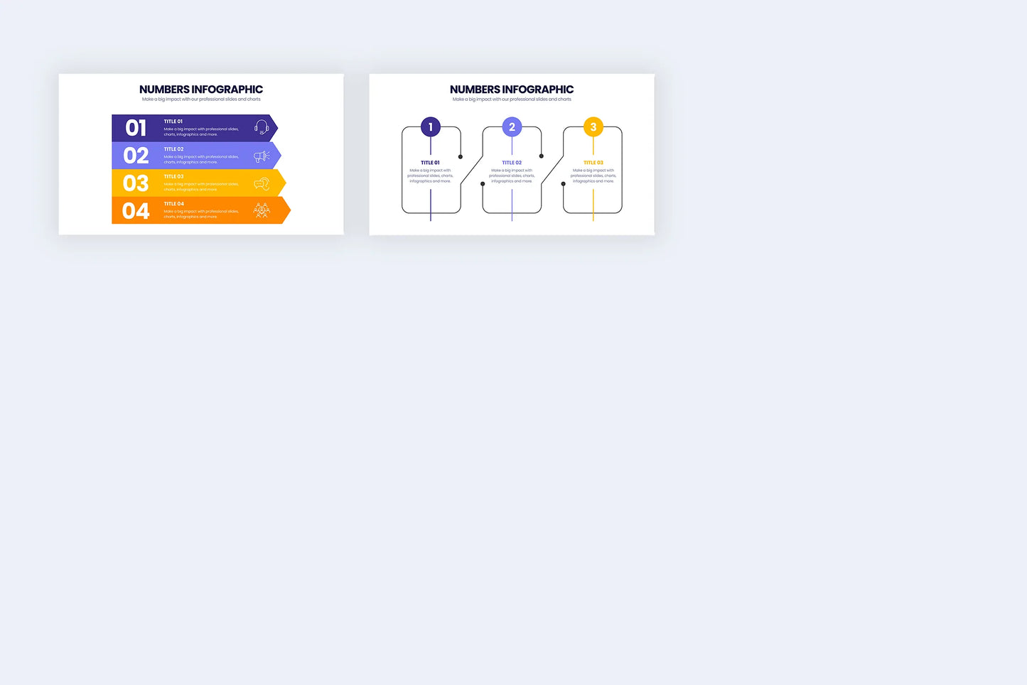 Number Infographic templates