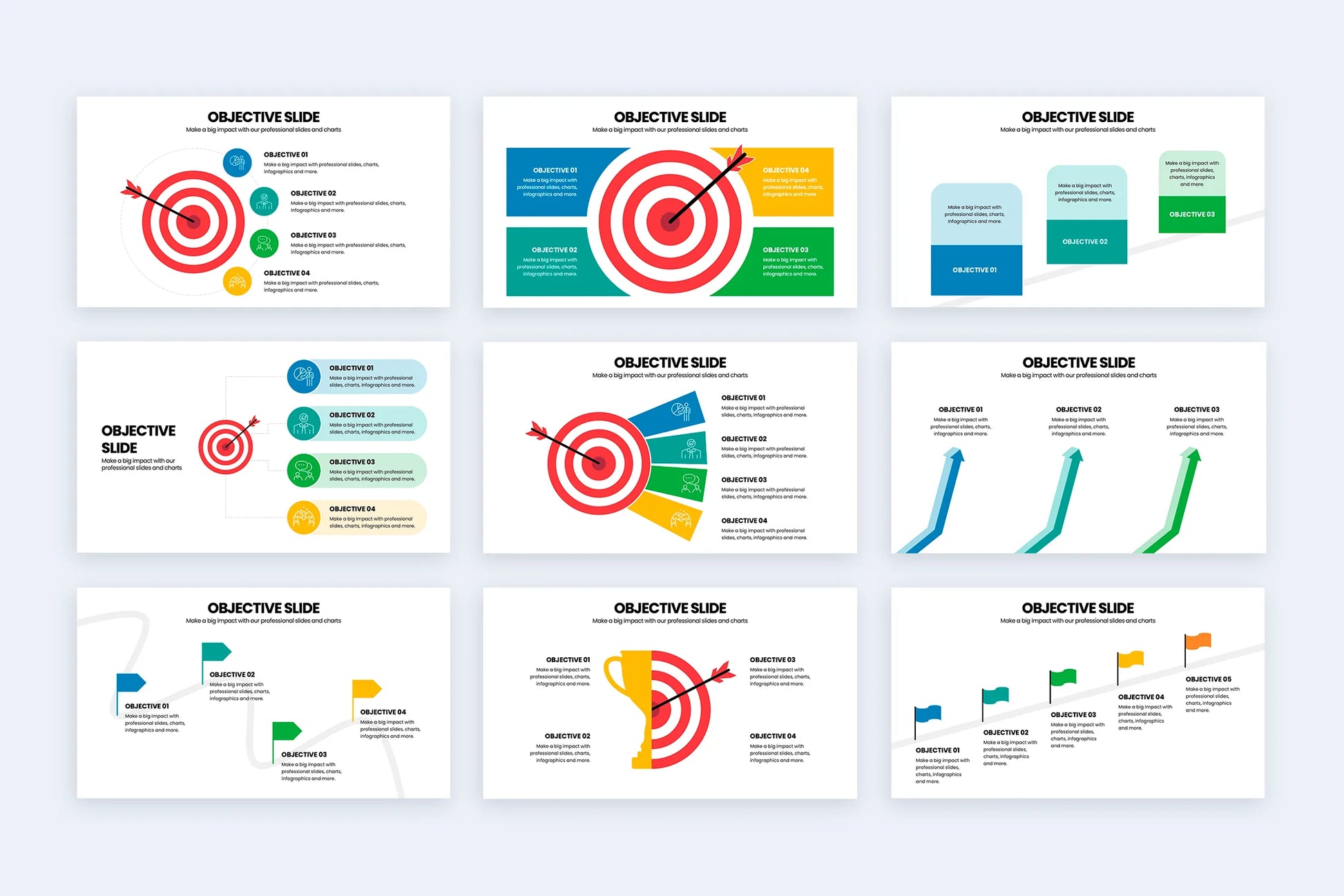 Objective Slides for PowerPoint Keynote and Google Slides Infographic templates