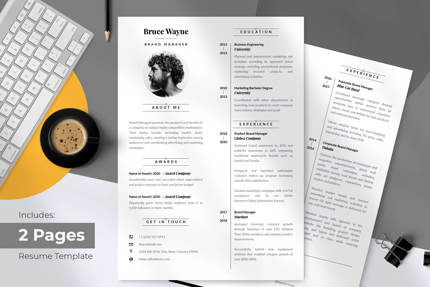 Otto Resume + Cover Letter Template