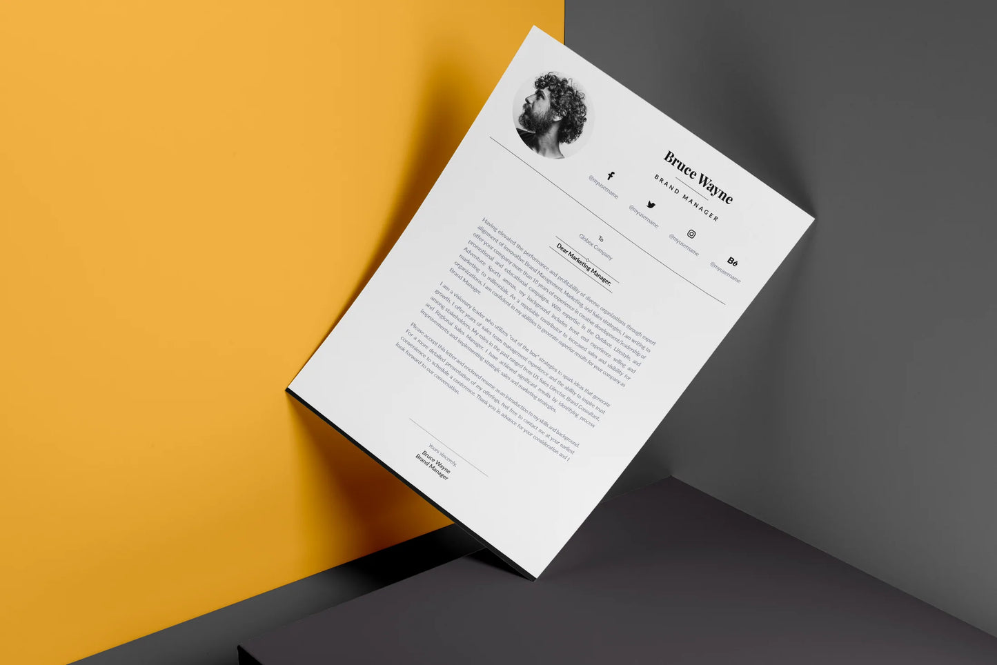 Otto Resume + Cover Letter Template