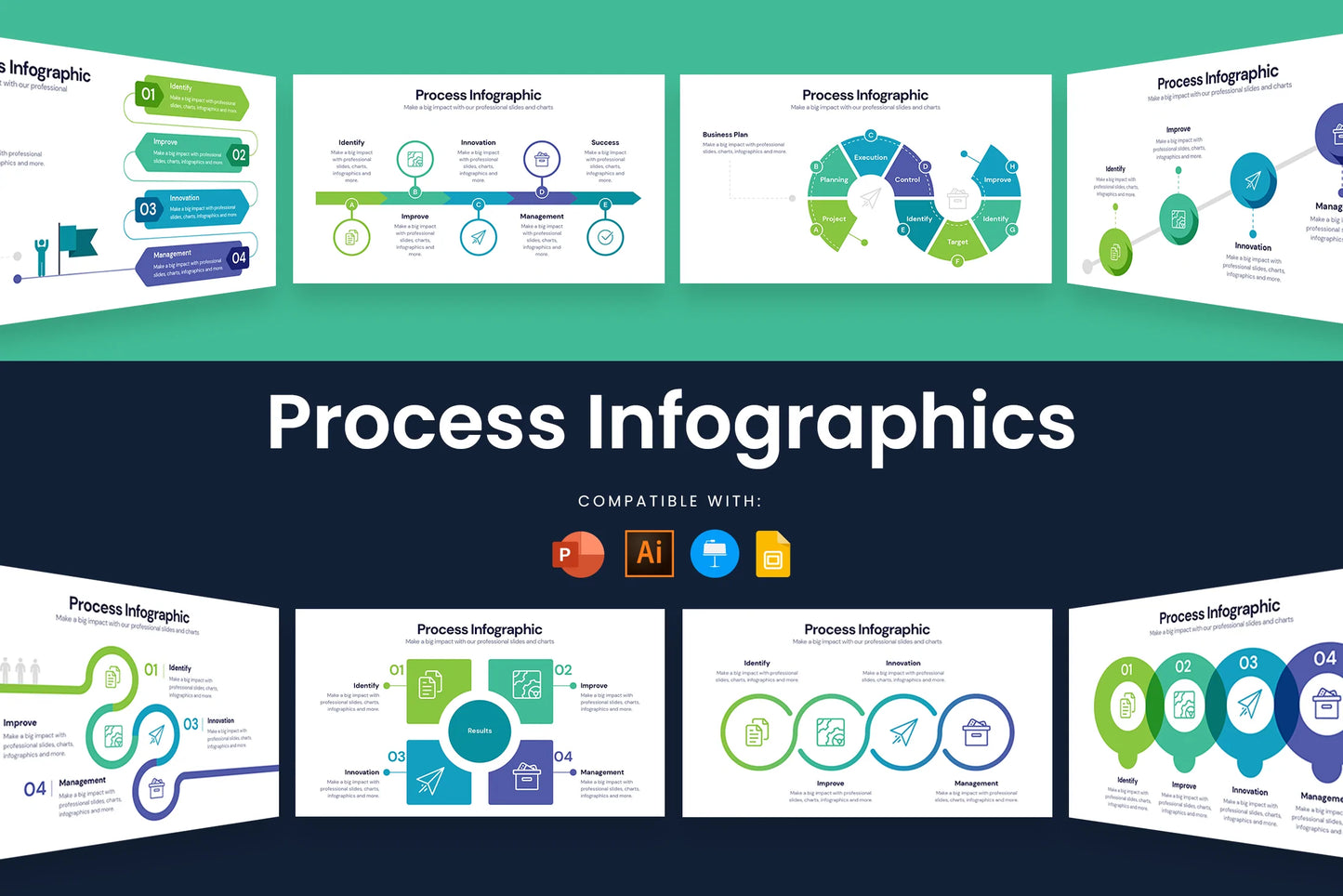 Process Infographic templates