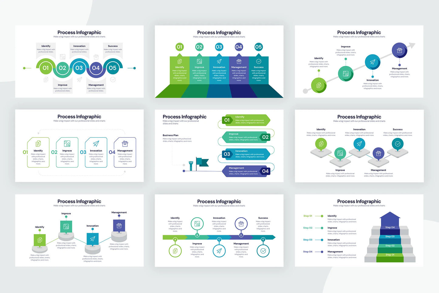 Process Infographic templates