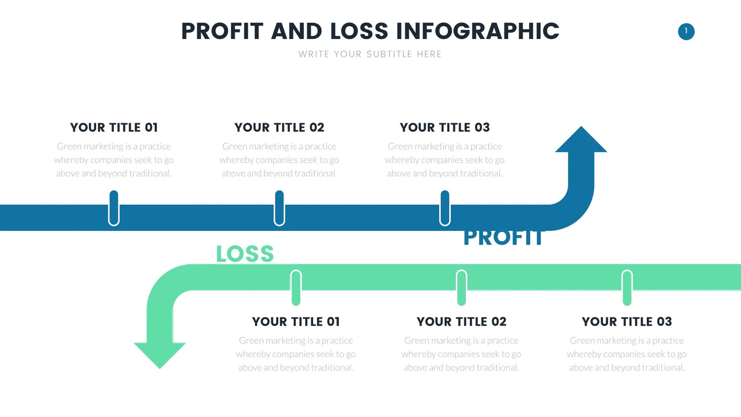 Profit and Loss Infographic templates