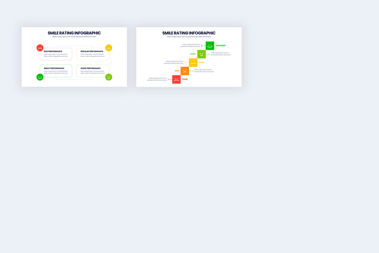 Smile Rating Infographic templates