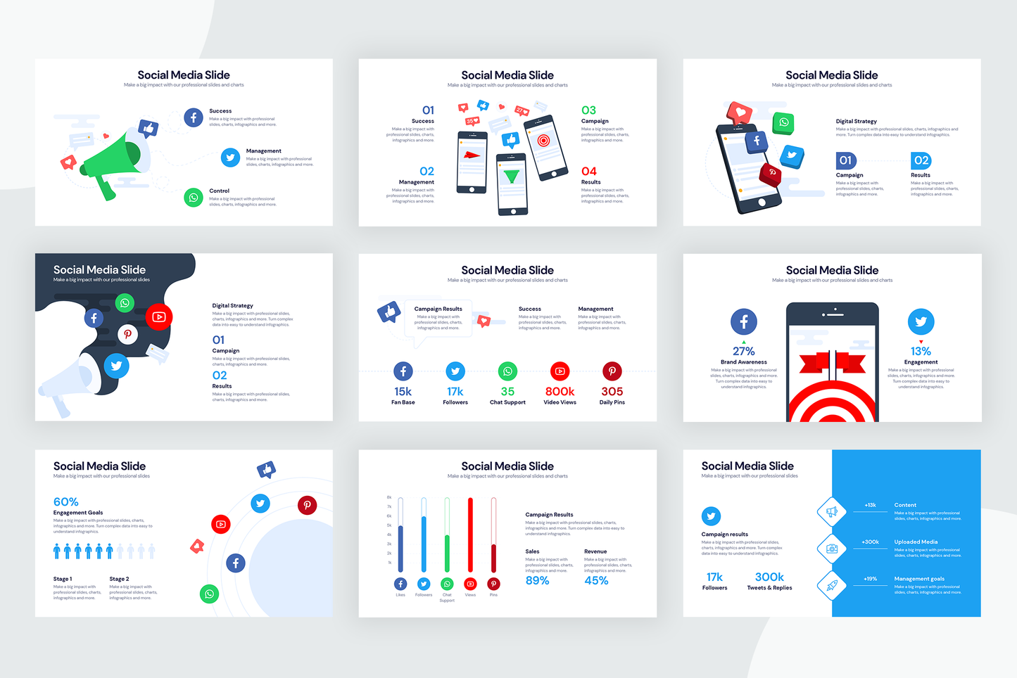 Social Media Infographic templates