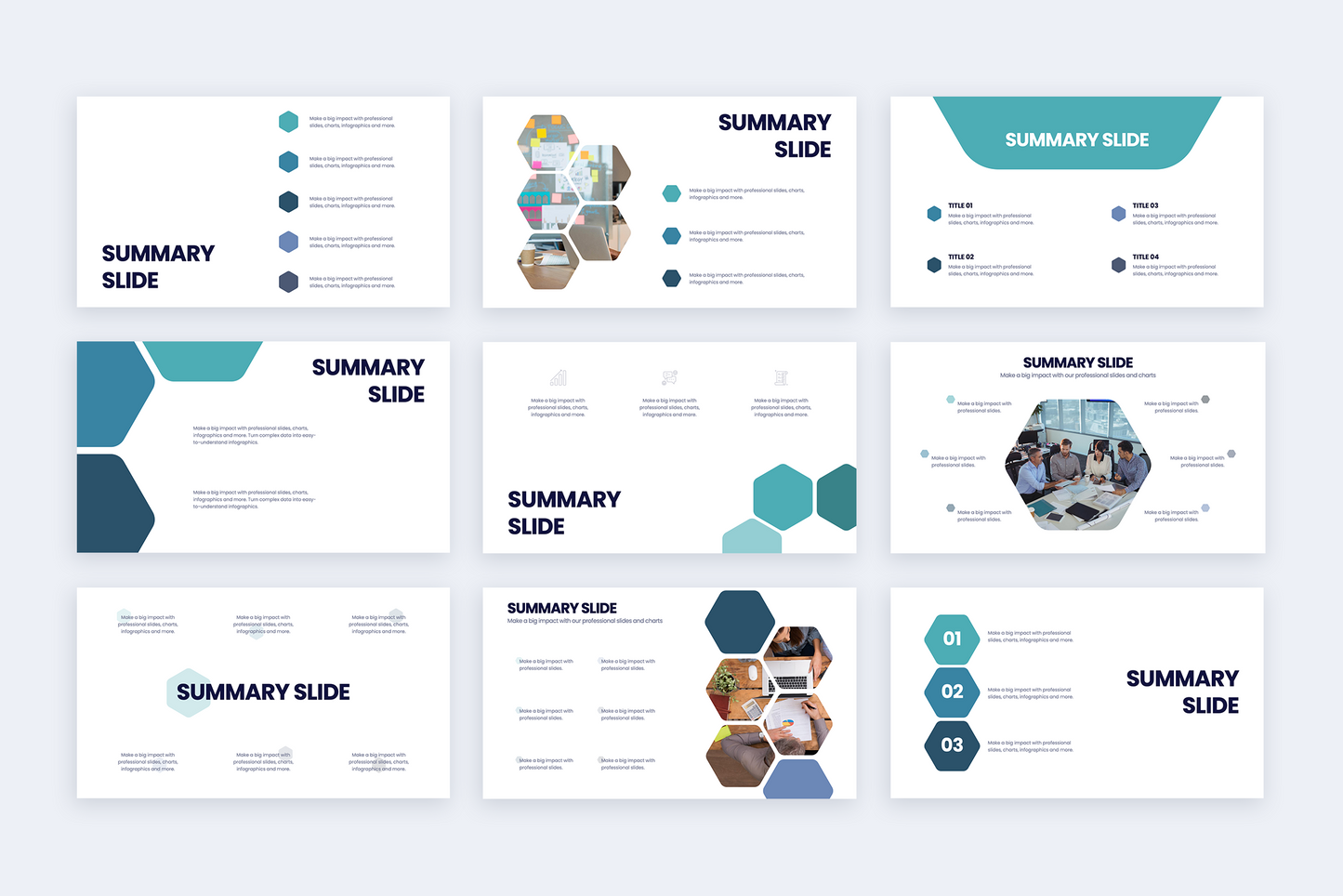 Summary Slides for PowerPoint, Keynote and Google Slides Infographic templates