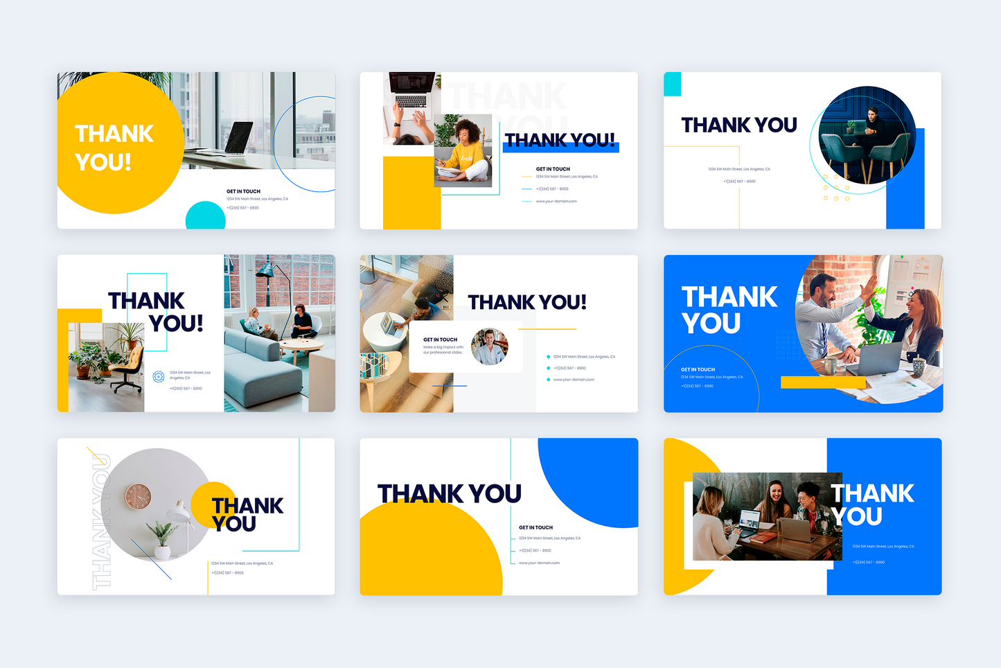 Thank You Infographic templates