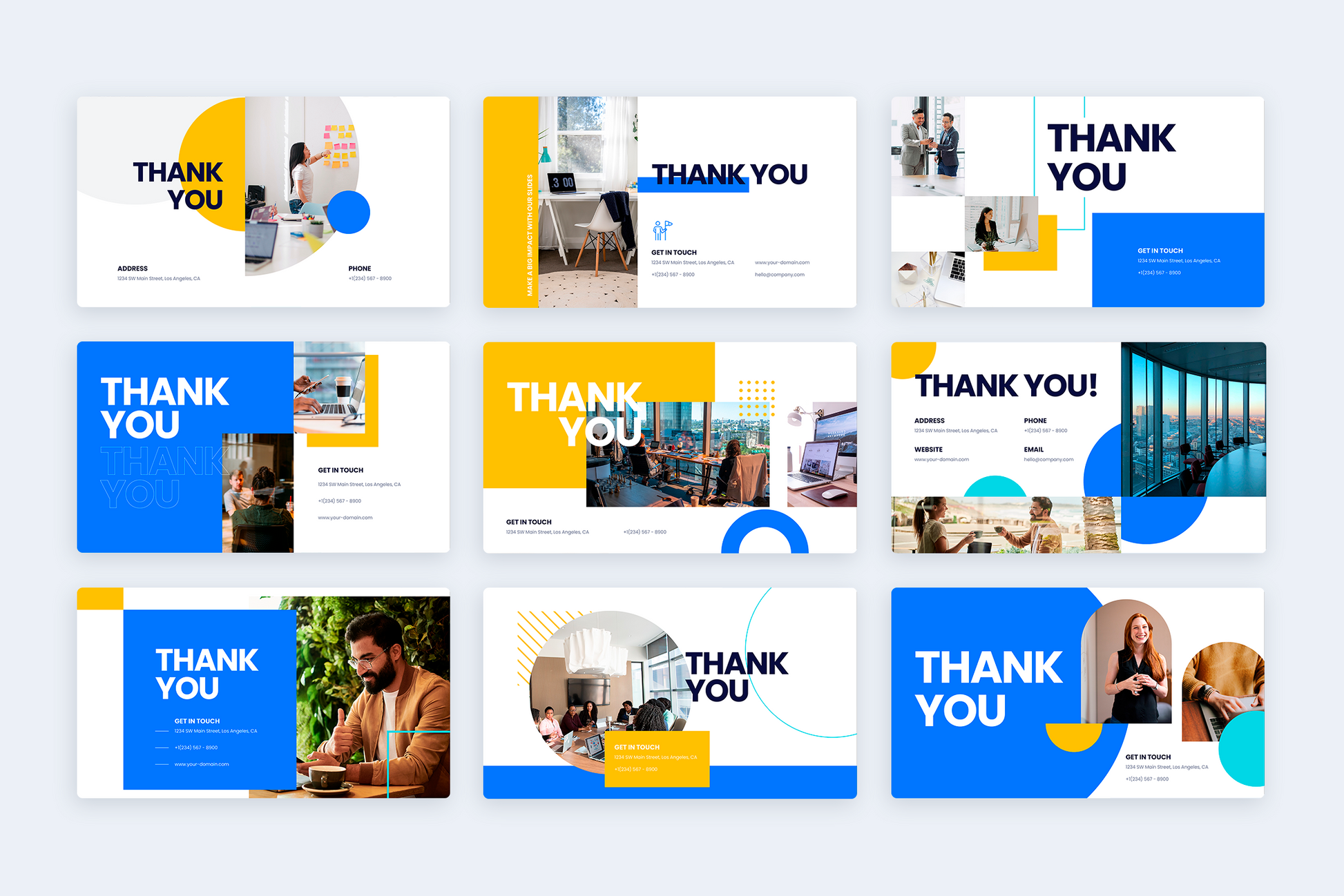 Thank You Infographic templates
