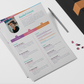 Zoe Resume + Cover Letter Template Infographics PowerPoint templates