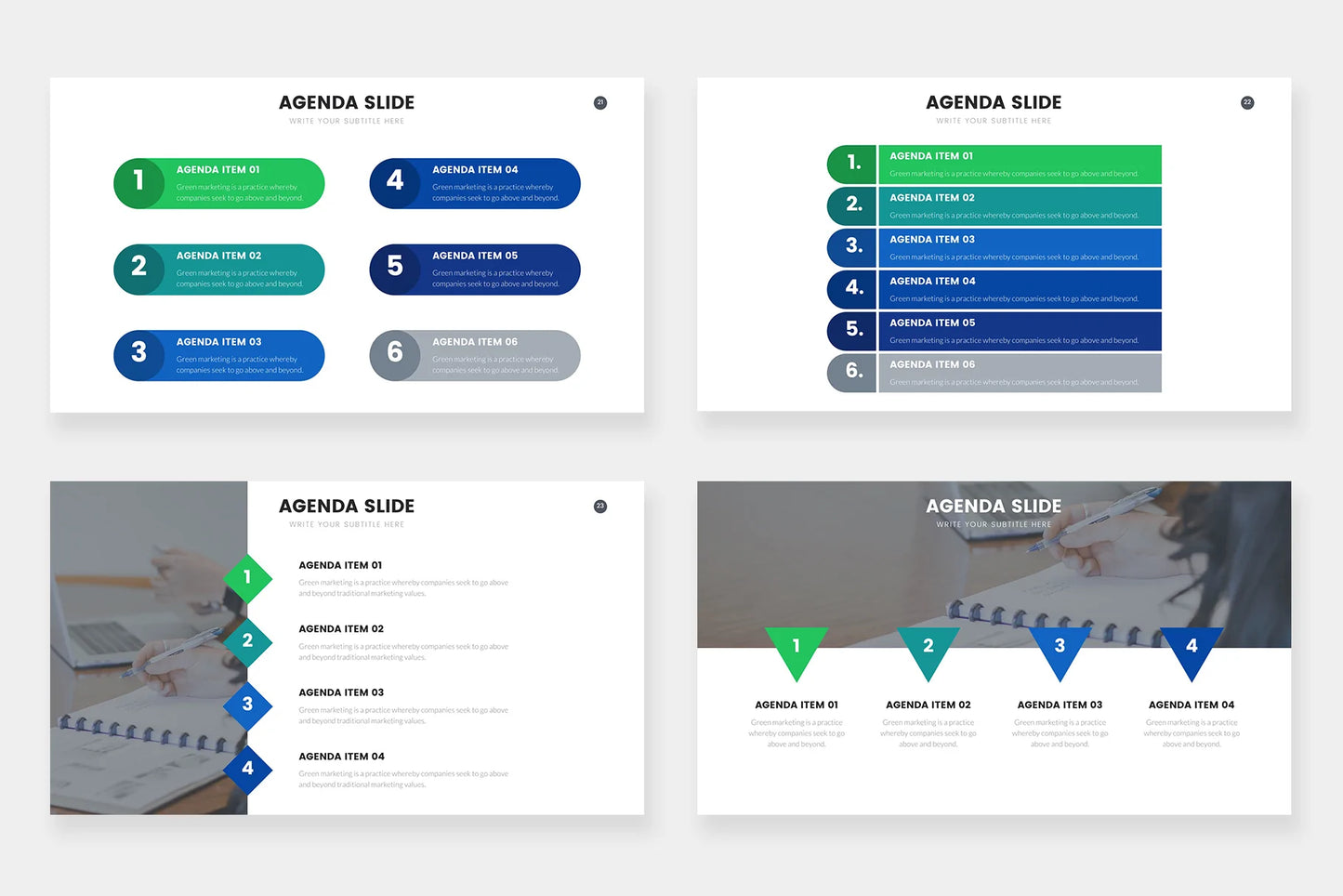 agenda Infographic templates