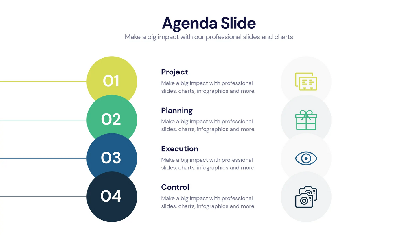 agenda Infographic templates