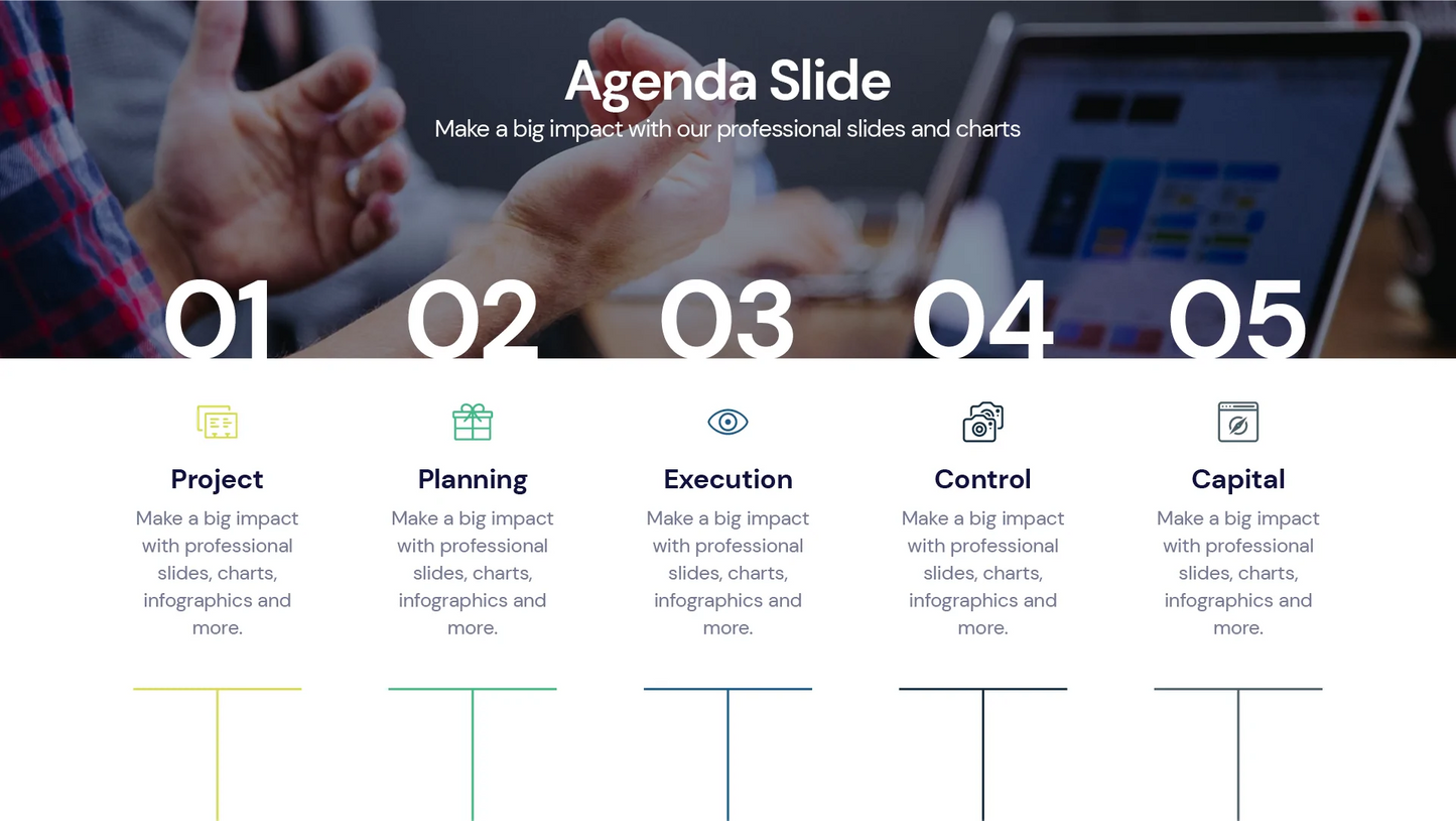 agenda  Infographics PowerPoint templates