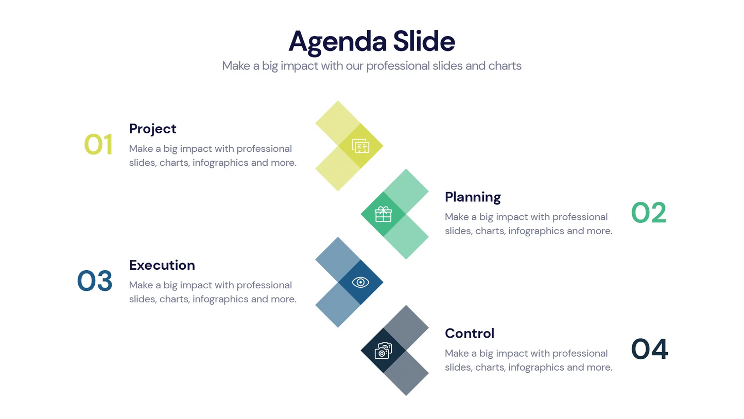 agenda  Infographics PowerPoint templates