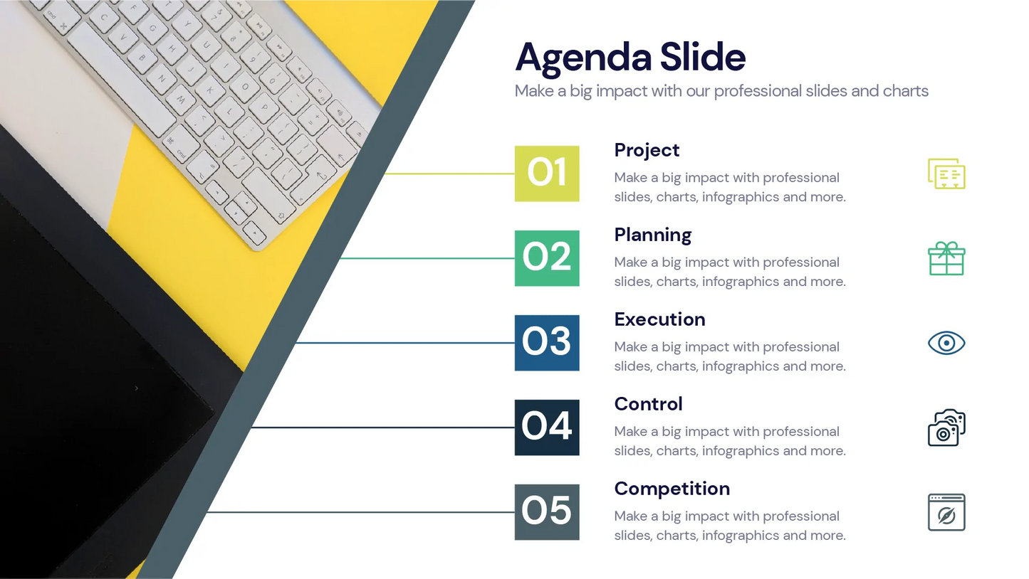 agenda Infographic templates