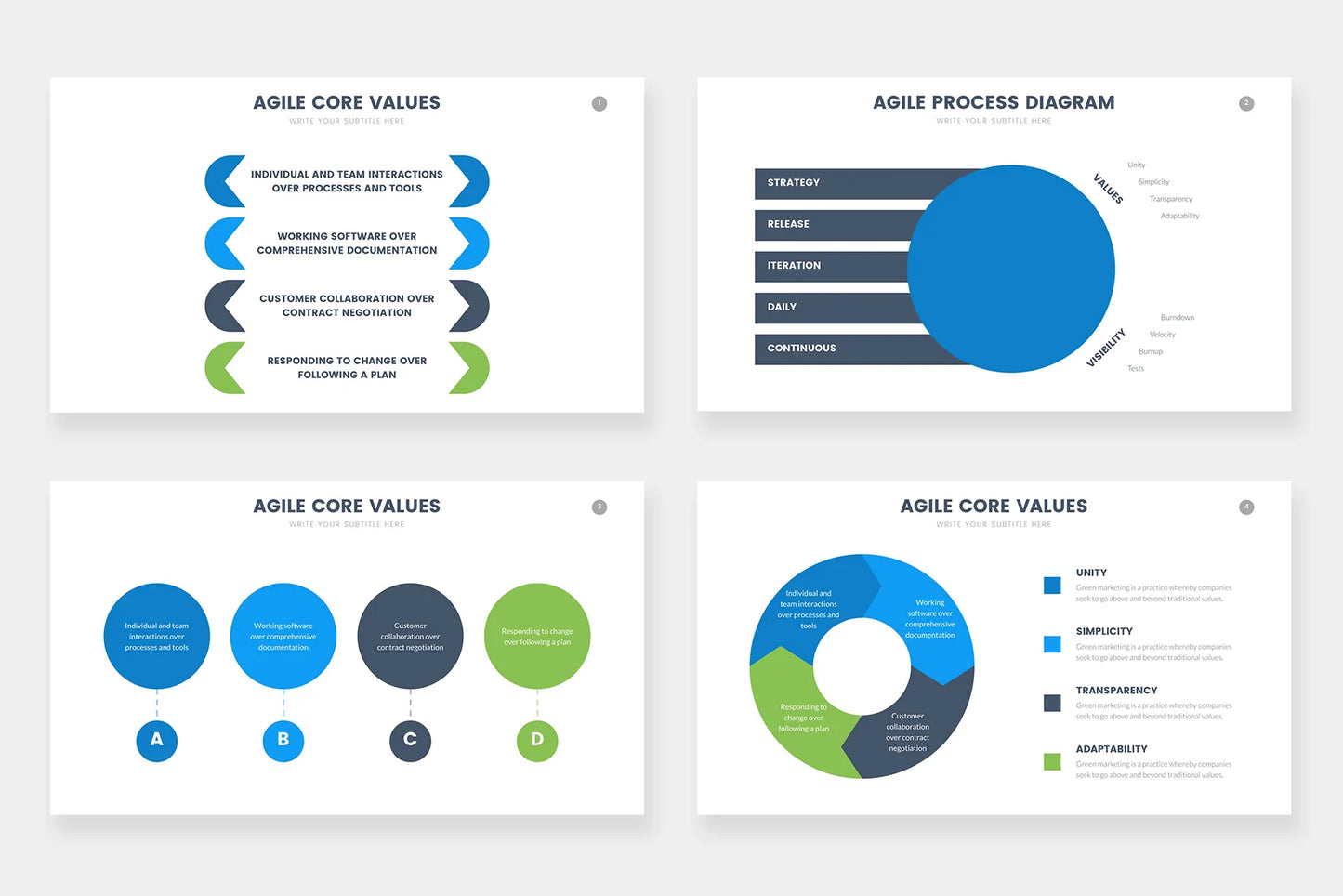 Agile Infographic Templates PowerPoint slides